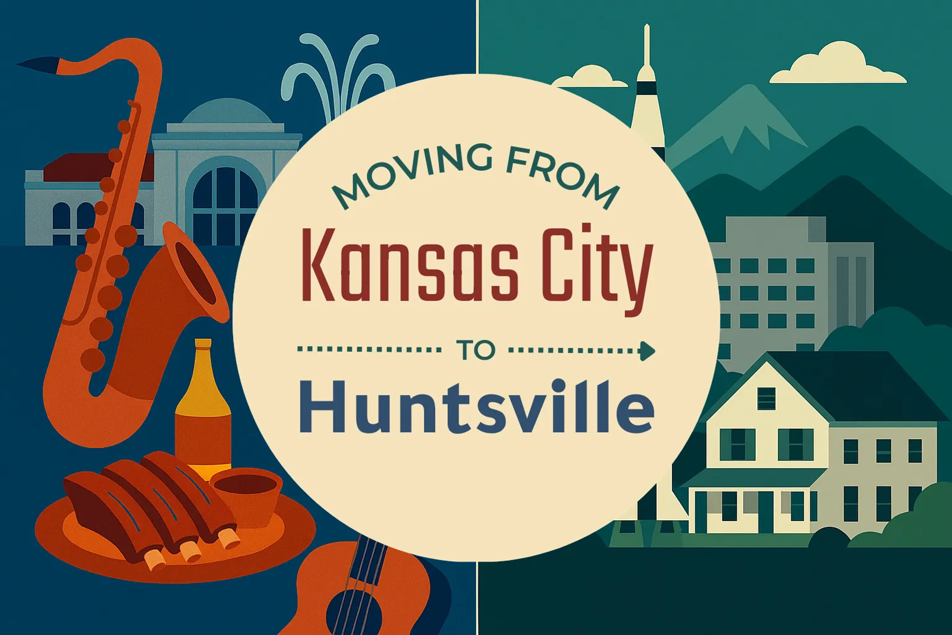 Side-by-side comparison of Kansas City to Huntsville moving companies