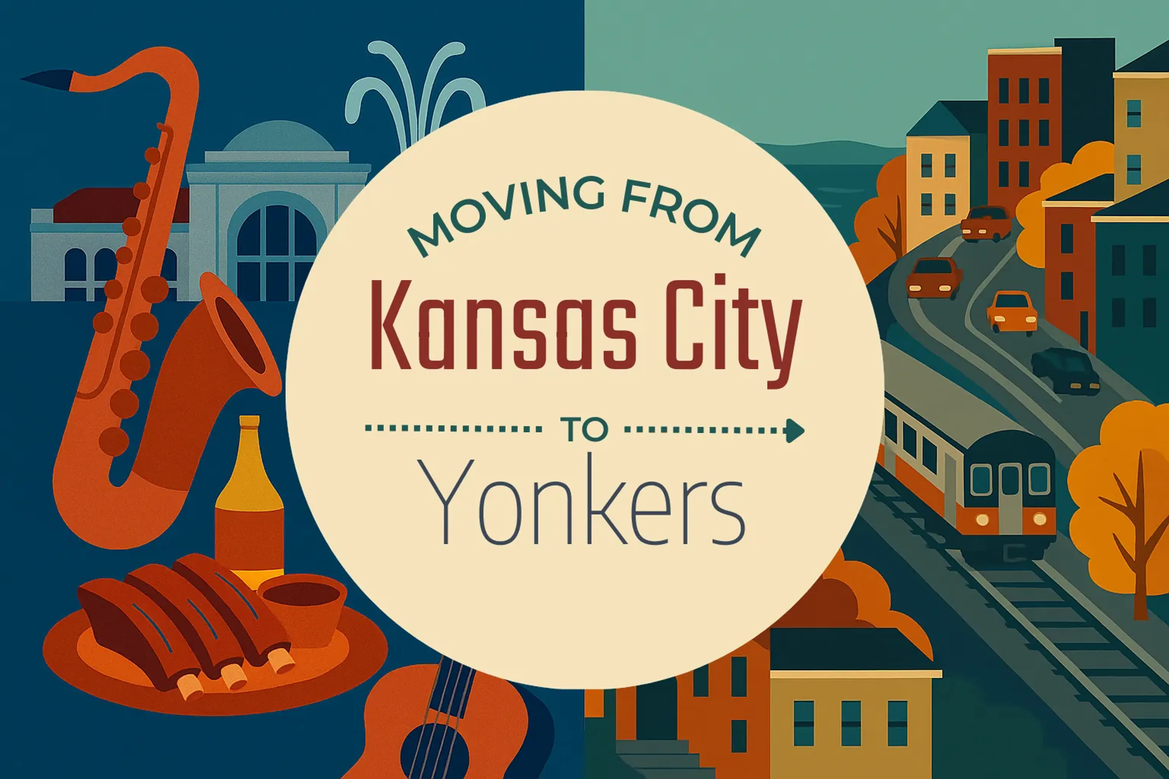 Side-by-side comparison of Kansas City to Yonkers moving companies
