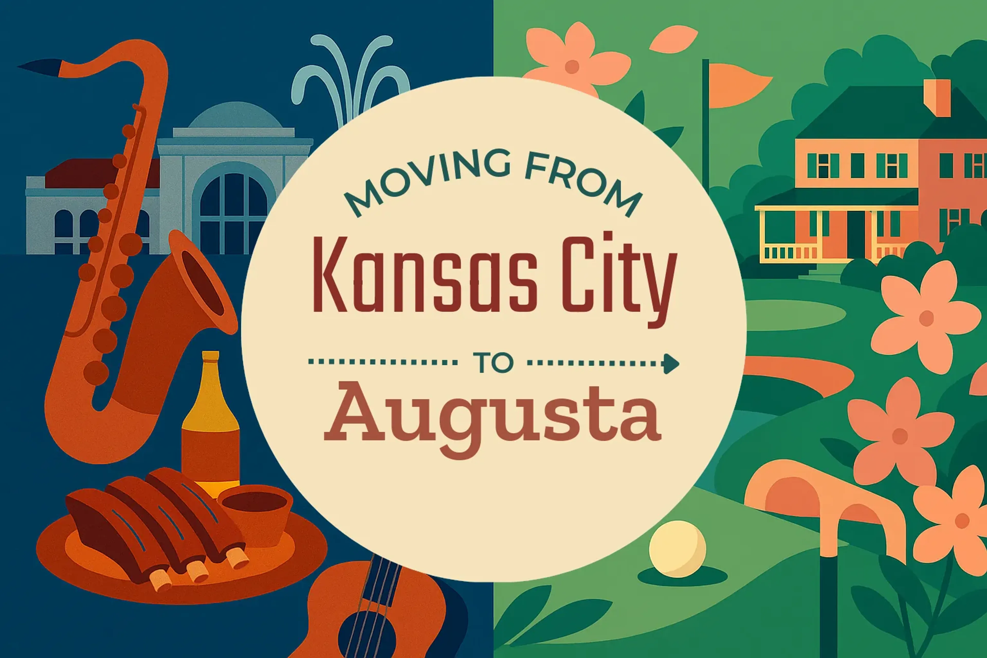 Side-by-side comparison of Kansas City to Augusta moving companies