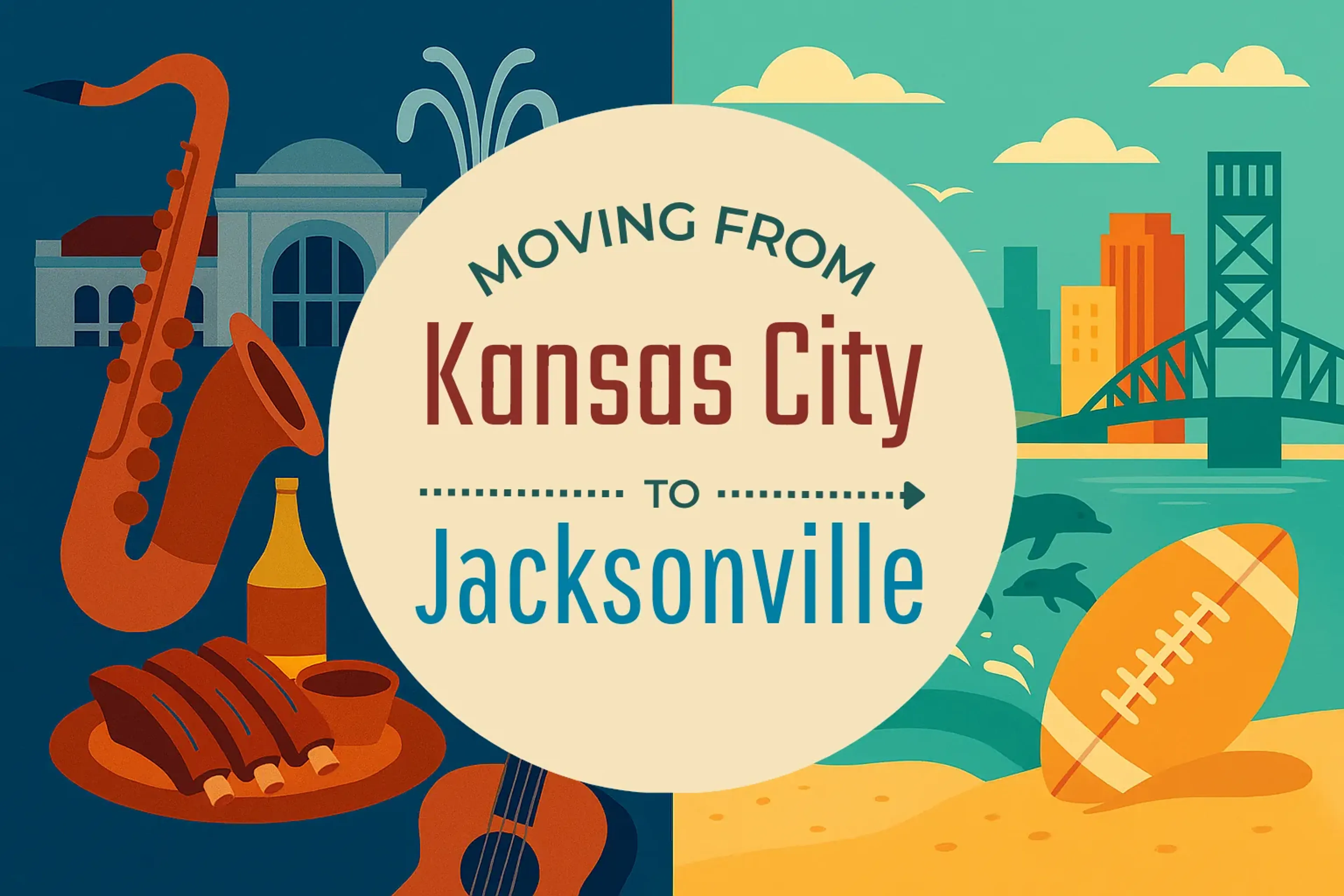 Side-by-side comparison of Kansas City to Jacksonville moving companies
