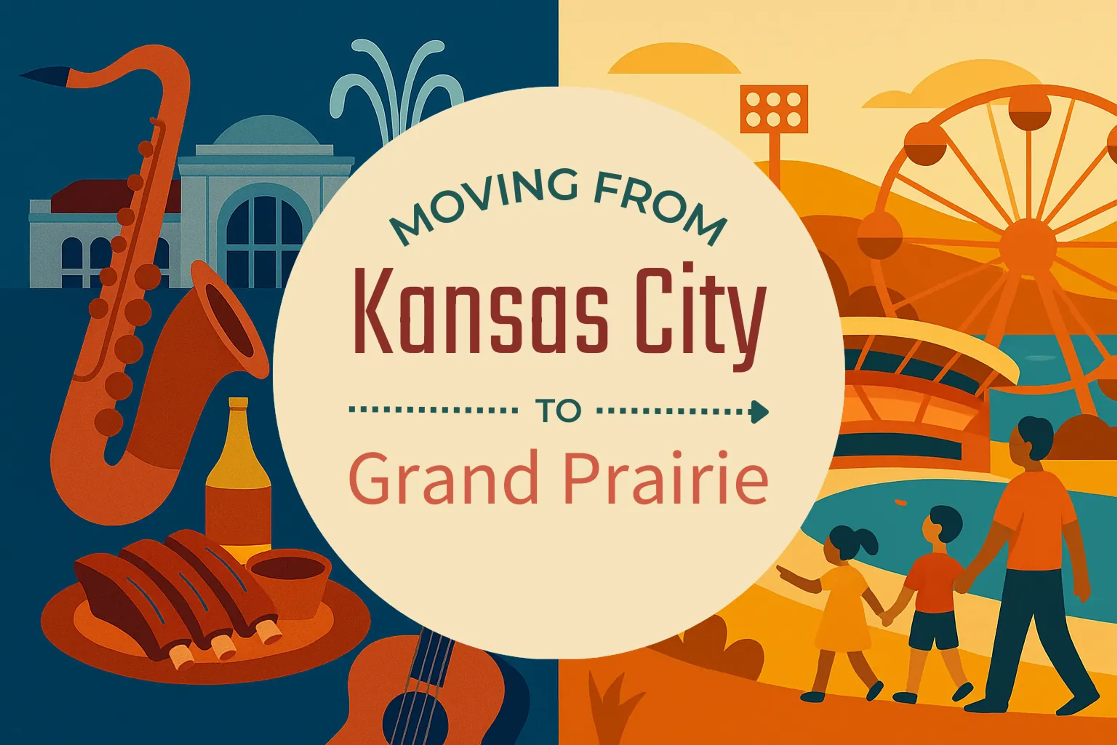Side-by-side comparison of Kansas City to Grand Prairie moving companies