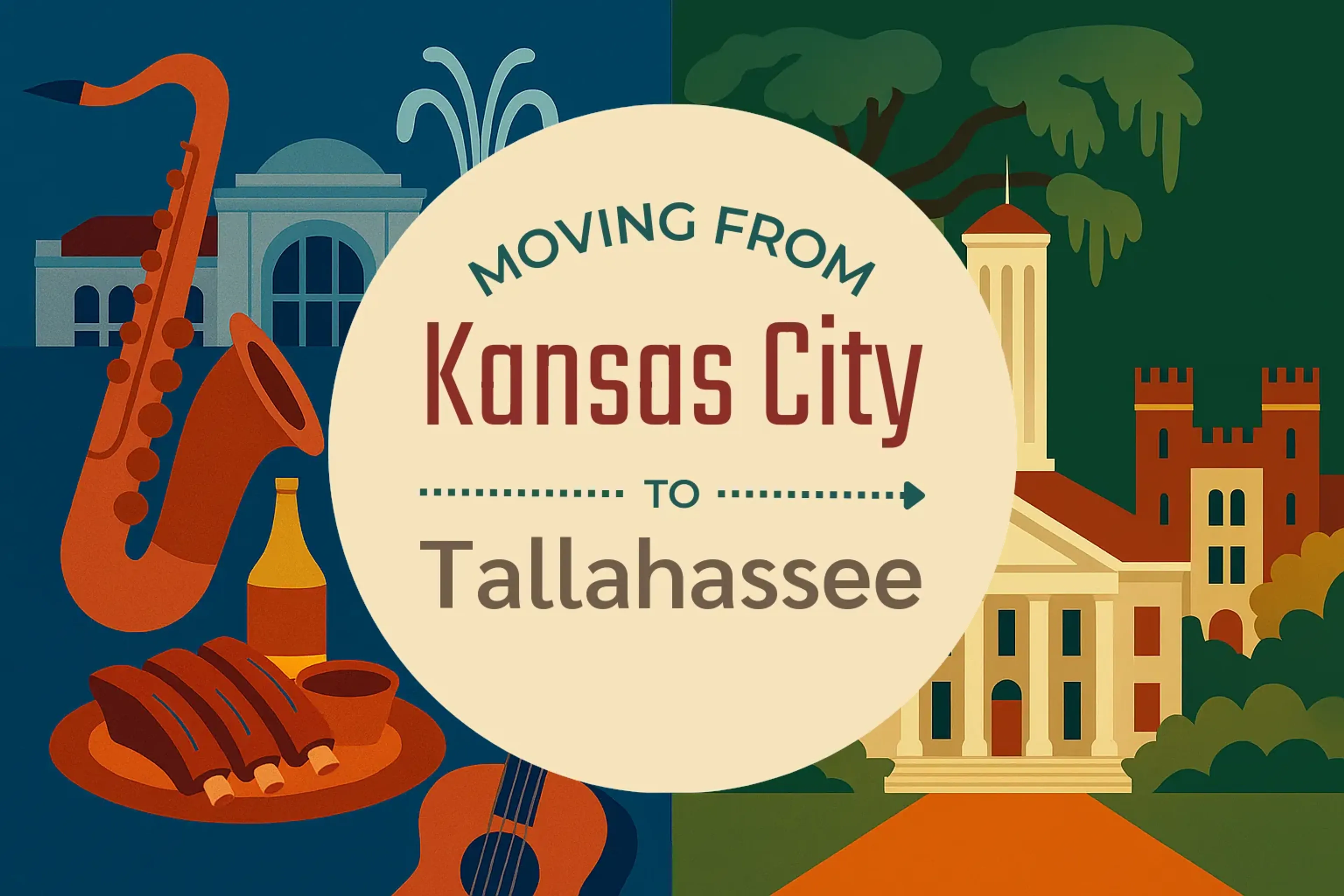 Side-by-side comparison of Kansas City to Tallahassee moving companies