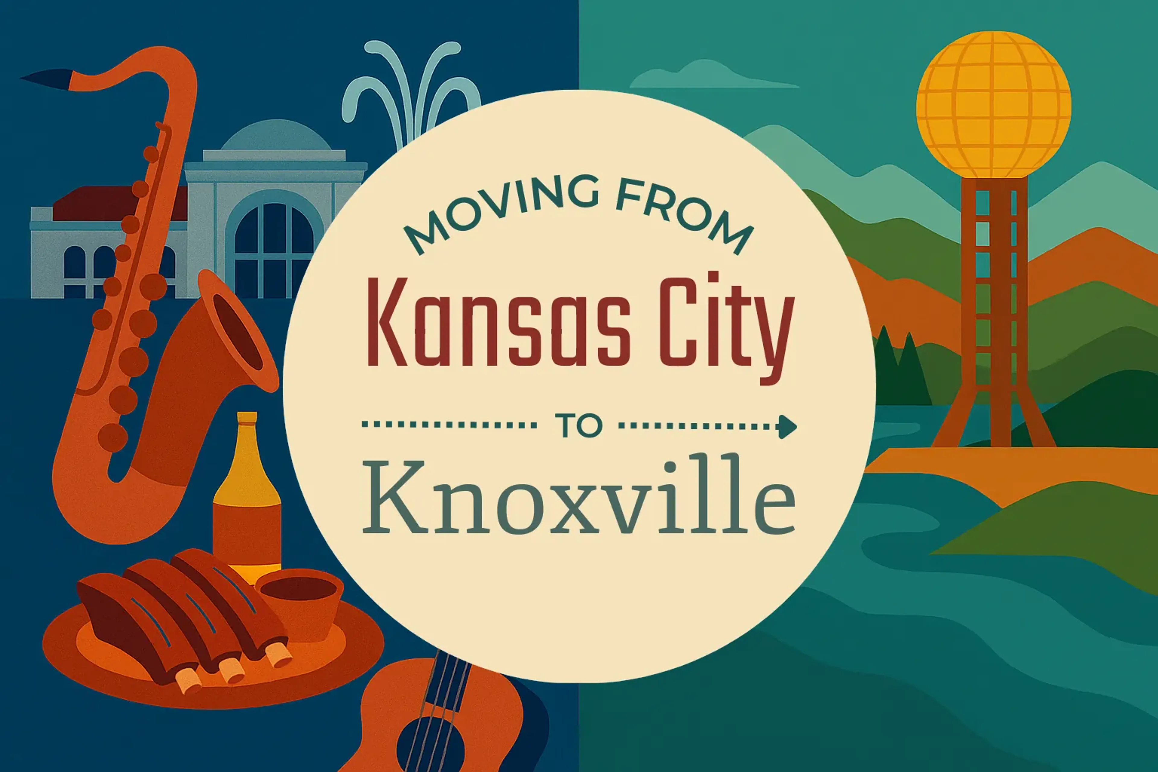 Side-by-side comparison of Kansas City to Knoxville moving companies
