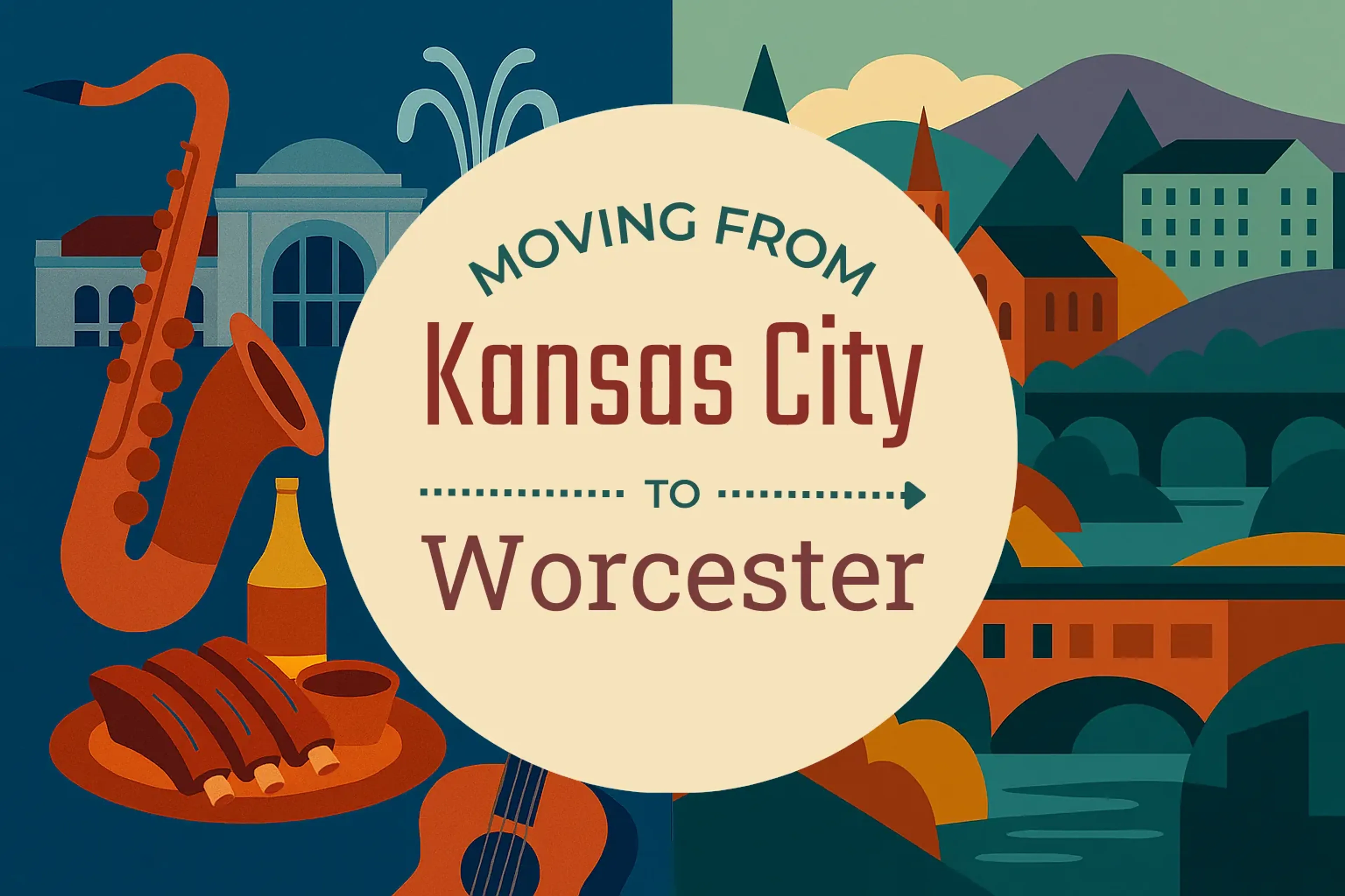 Side-by-side comparison of Kansas City to Worcester moving companies
