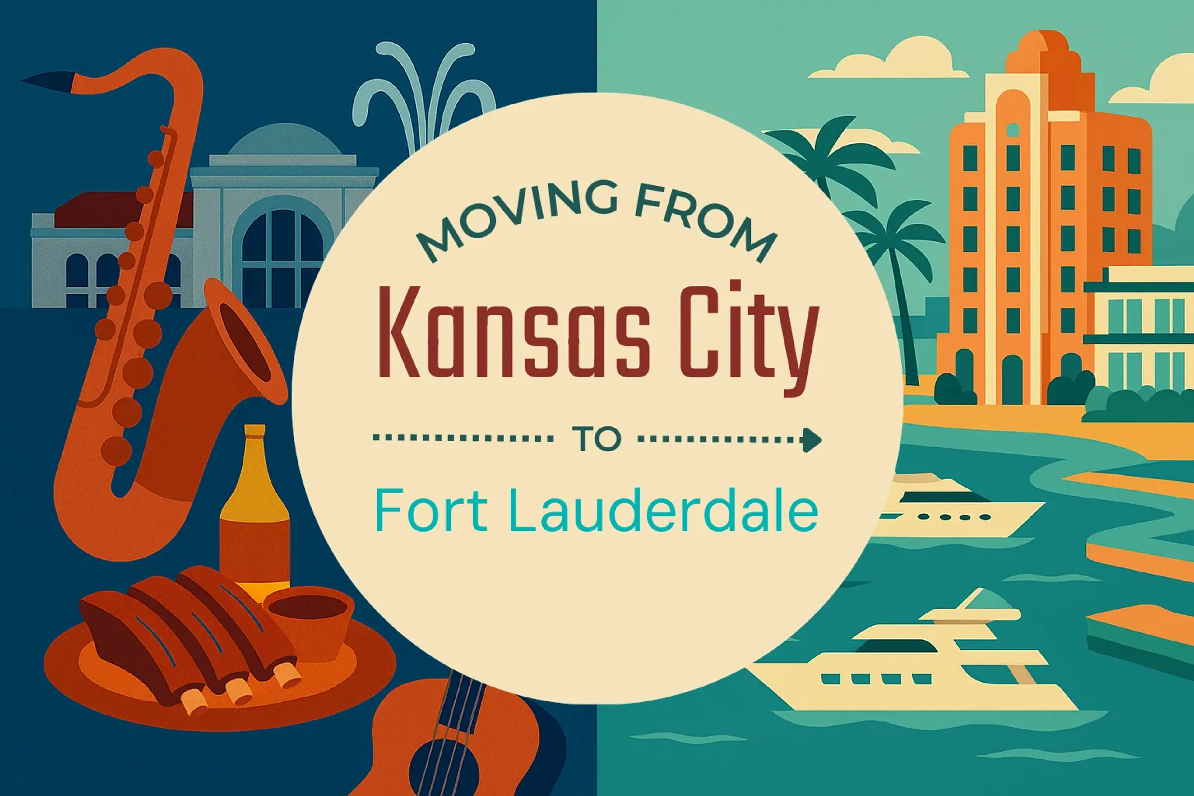 Side-by-side comparison of Kansas City to Fort Lauderdale moving companies
