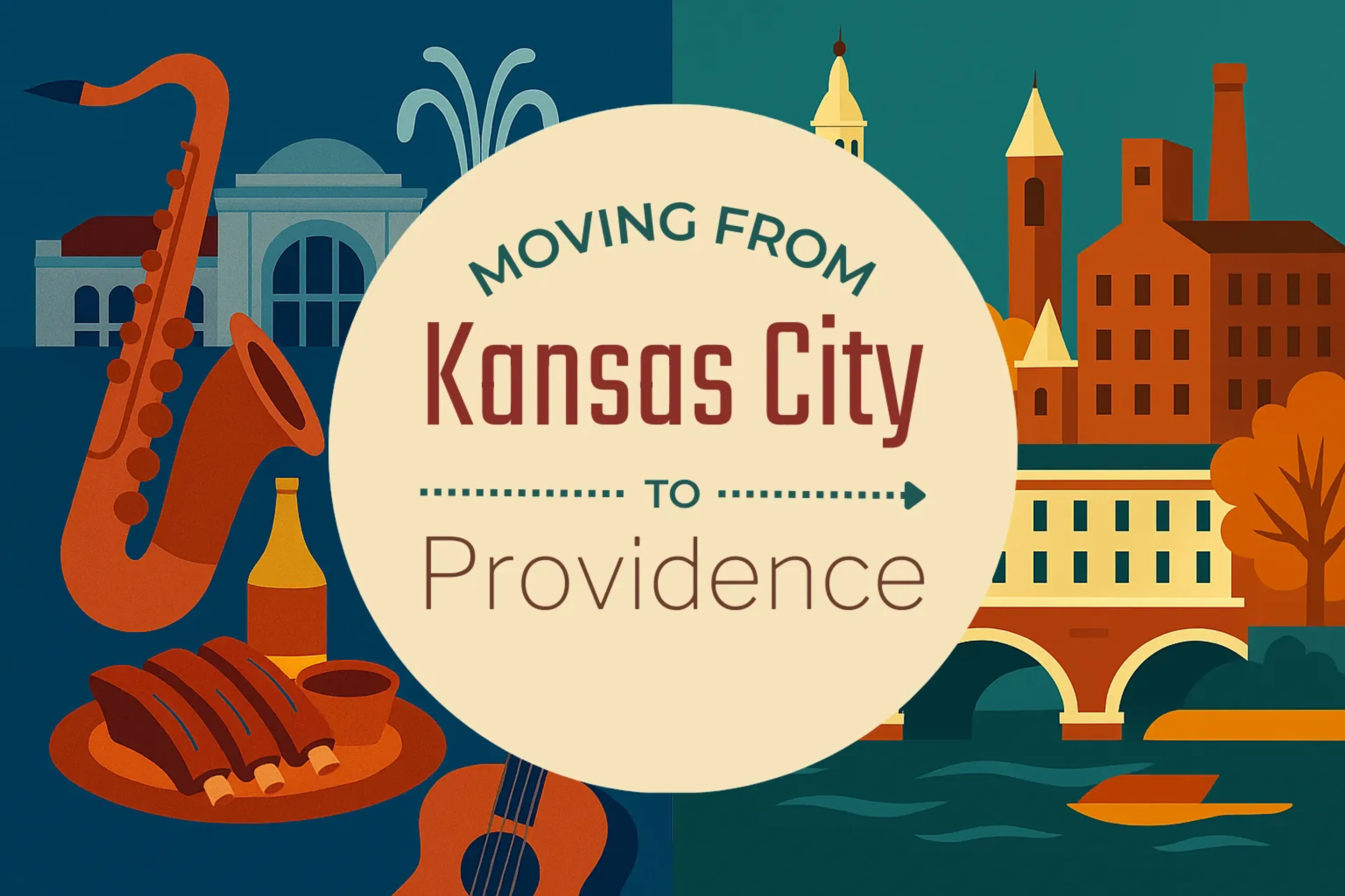 Side-by-side comparison of Kansas City to Providence moving companies