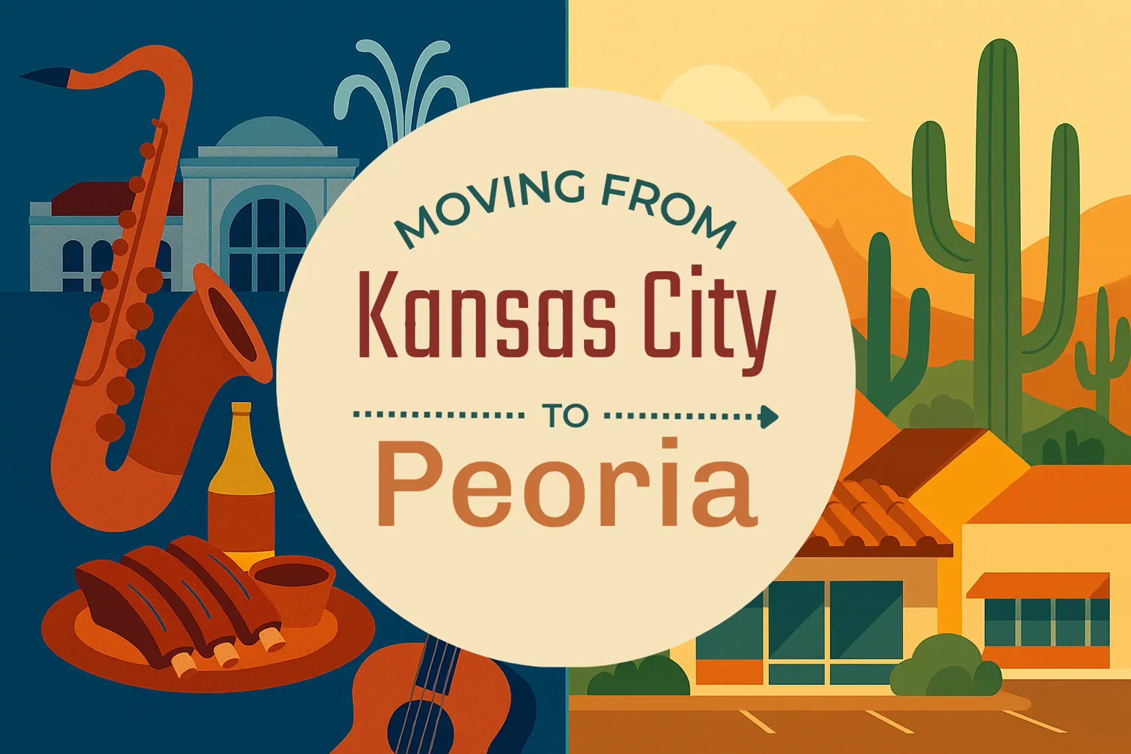 Side-by-side comparison of Kansas City to Peoria moving companies