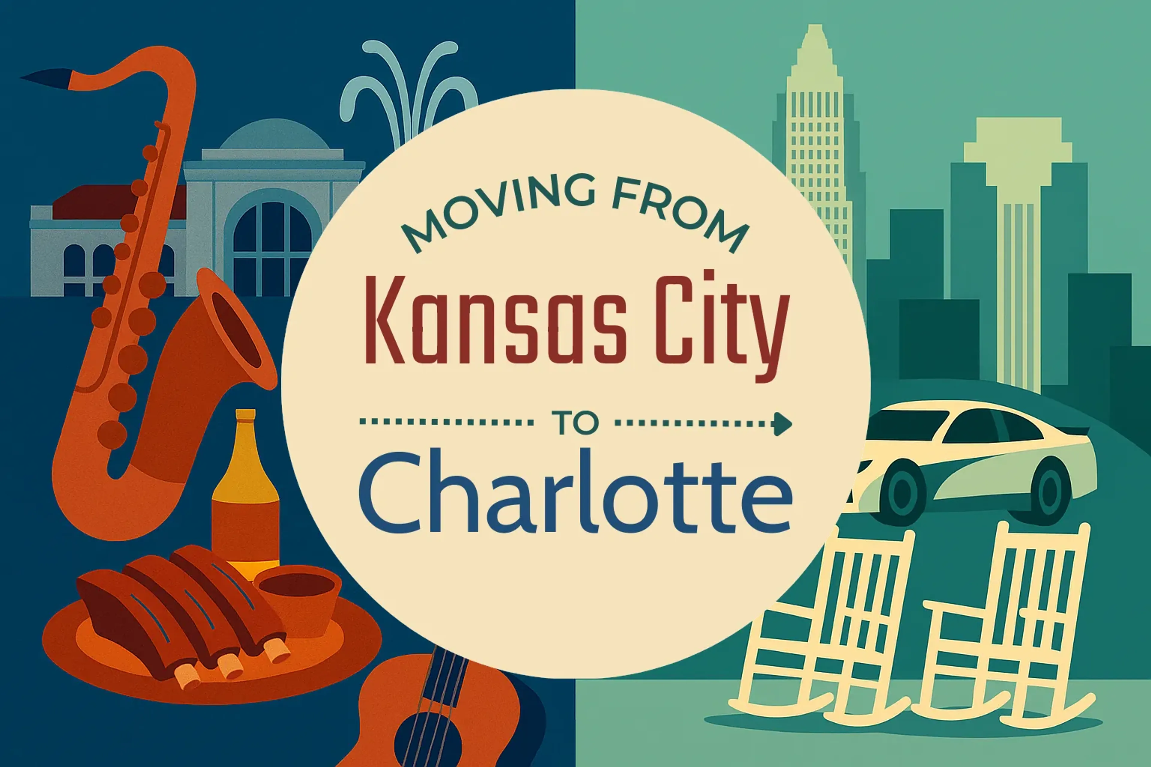 Side-by-side comparison of Kansas City to Charlotte moving companies