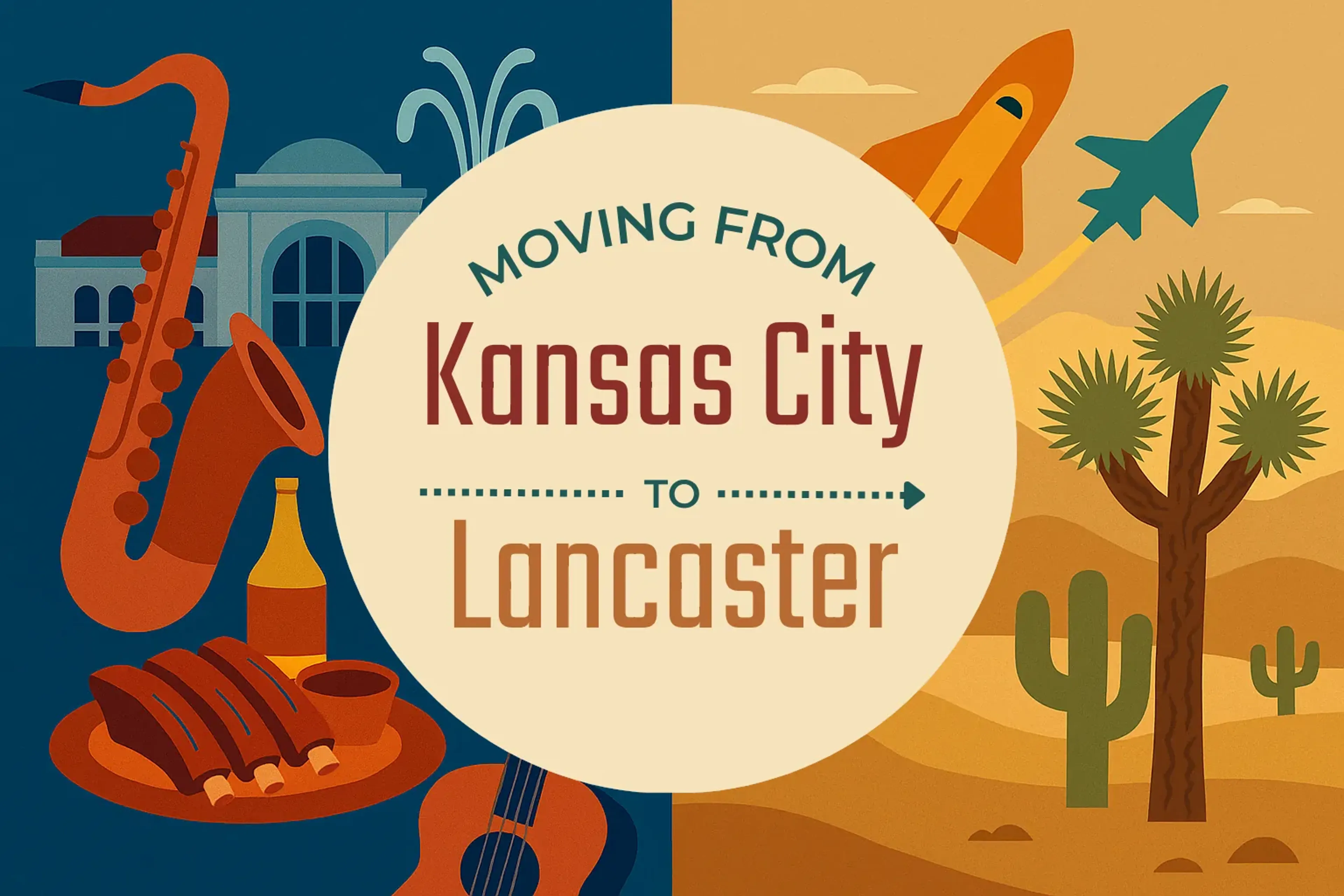 Side-by-side comparison of Kansas City to Lancaster moving companies
