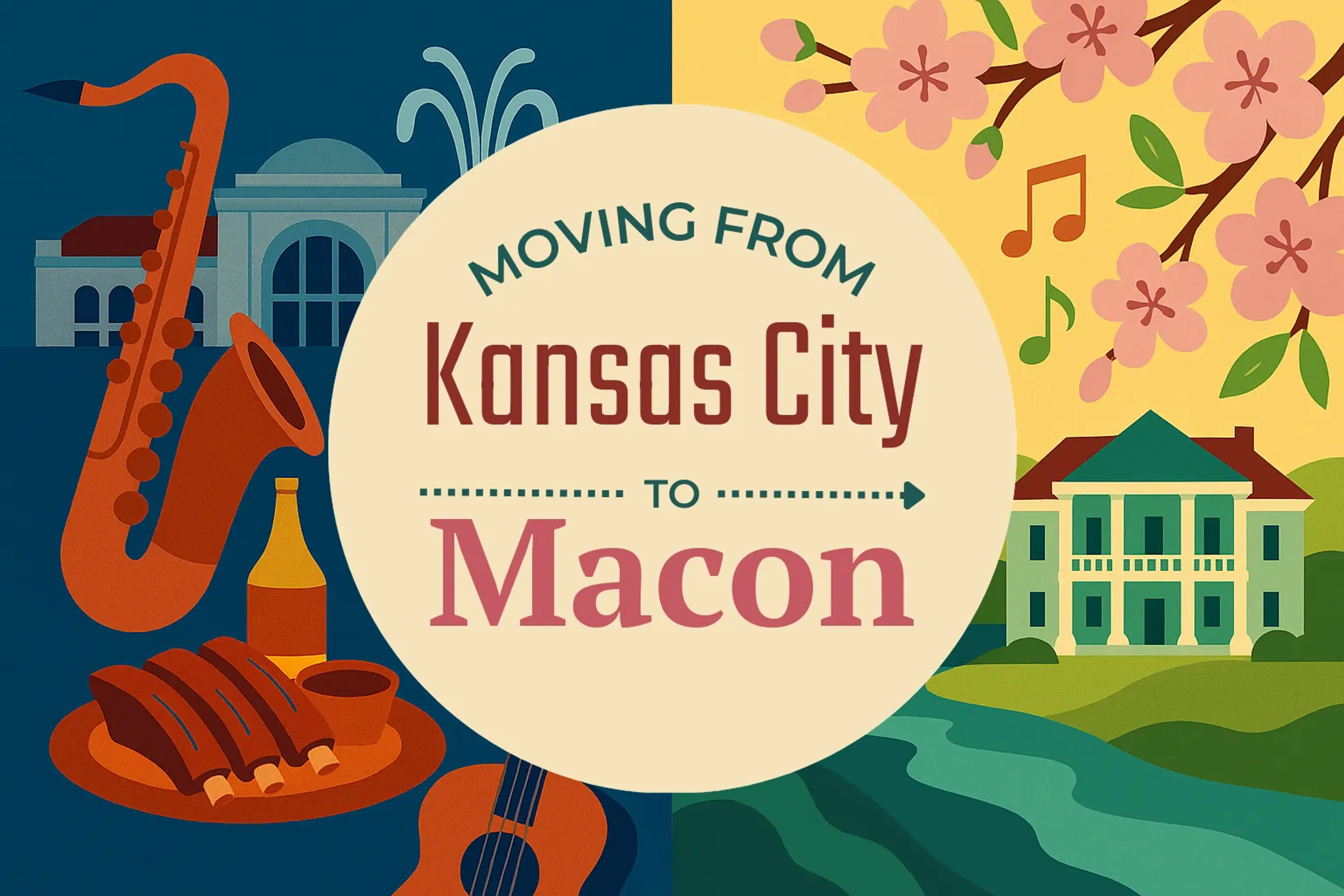 Side-by-side comparison of Kansas City to Macon moving companies