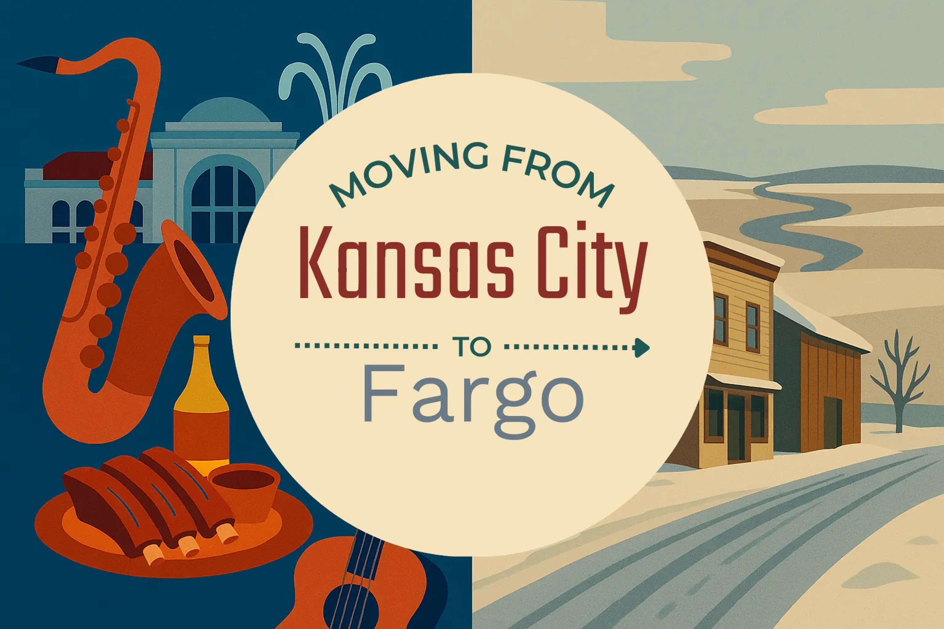 Side-by-side comparison of Kansas City to Fargo moving companies