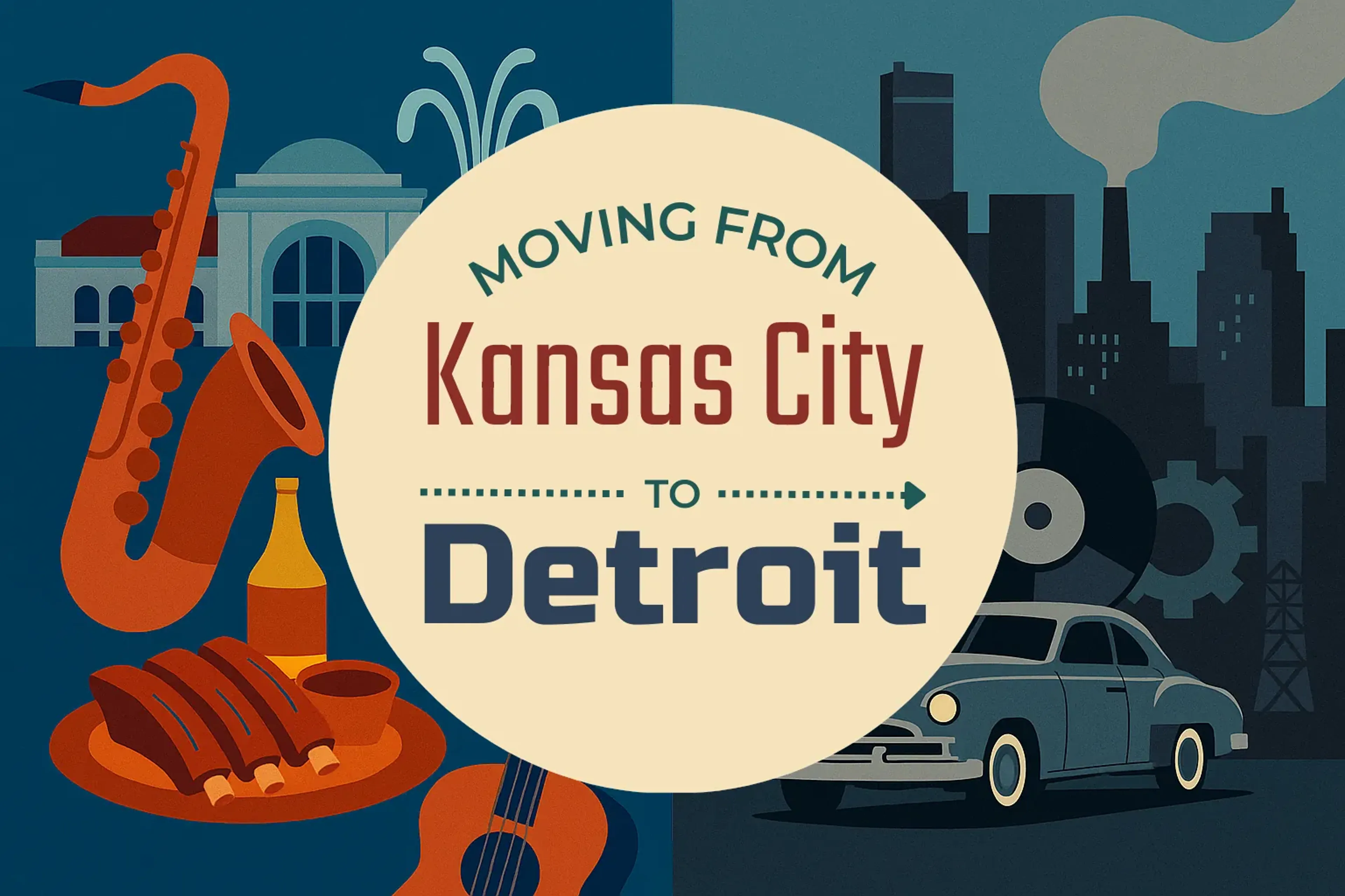 Side-by-side comparison of Kansas City to Detroit moving companies