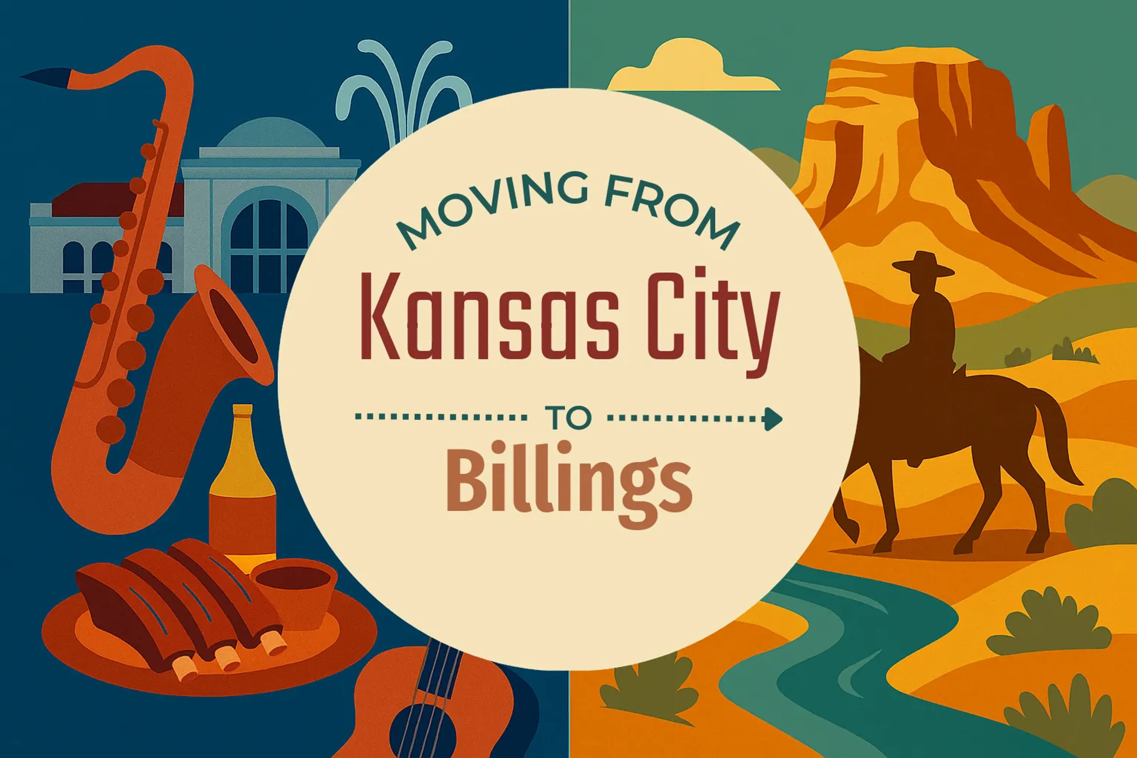 Side-by-side comparison of Kansas City to Billings moving companies