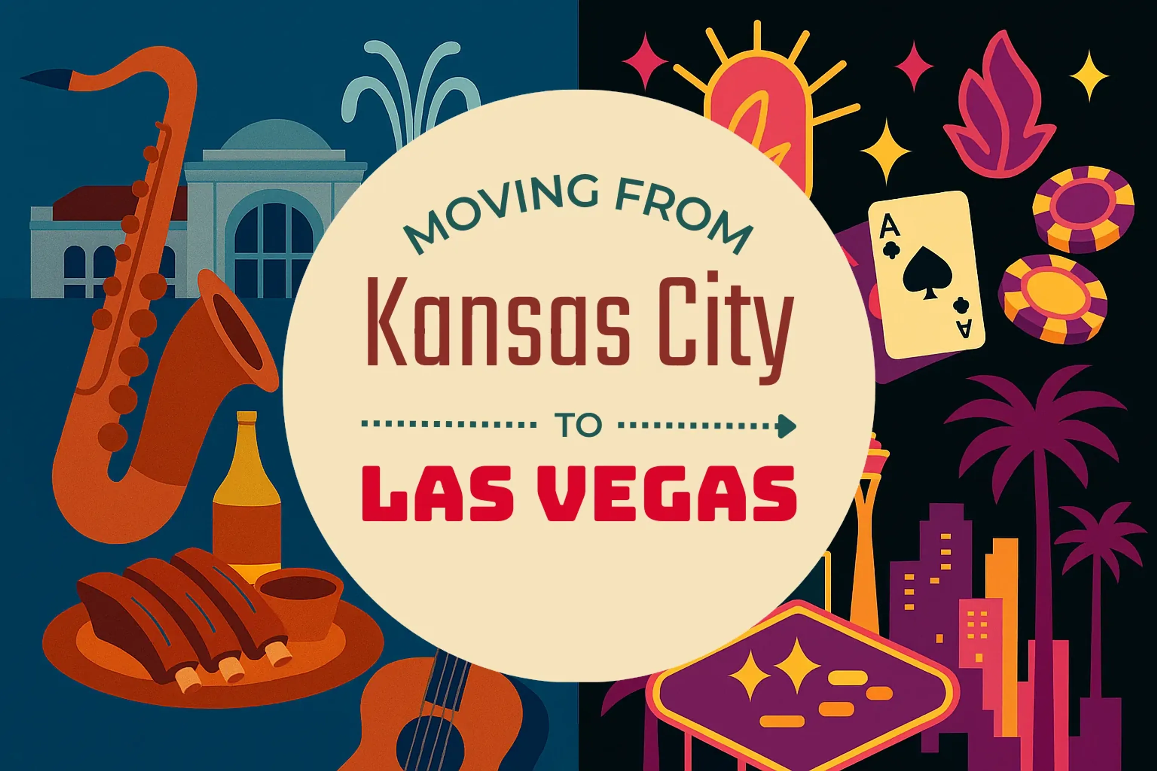 Side-by-side comparison of Kansas City to Las Vegas moving companies