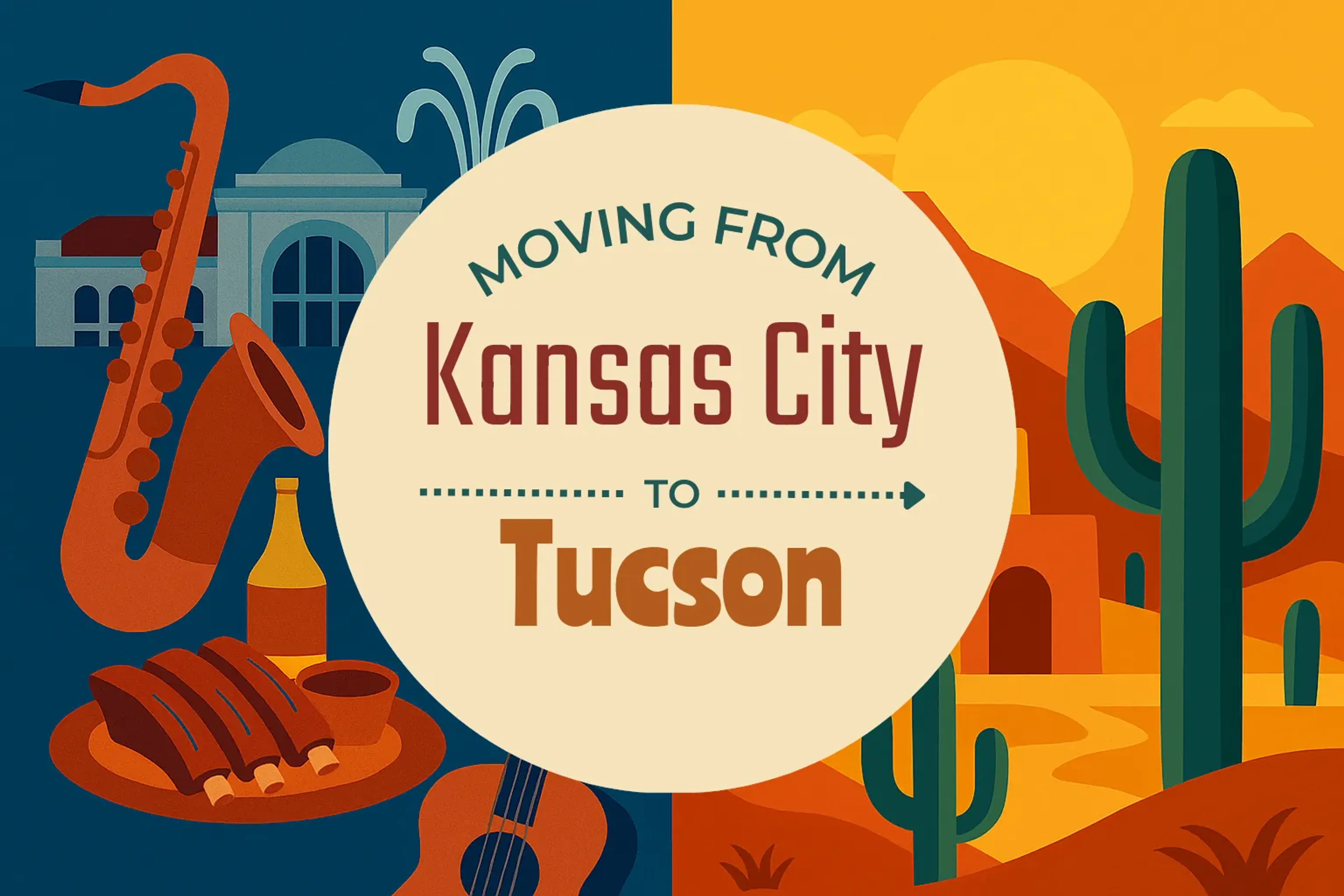 Side-by-side comparison of Kansas City to Tucson moving companies