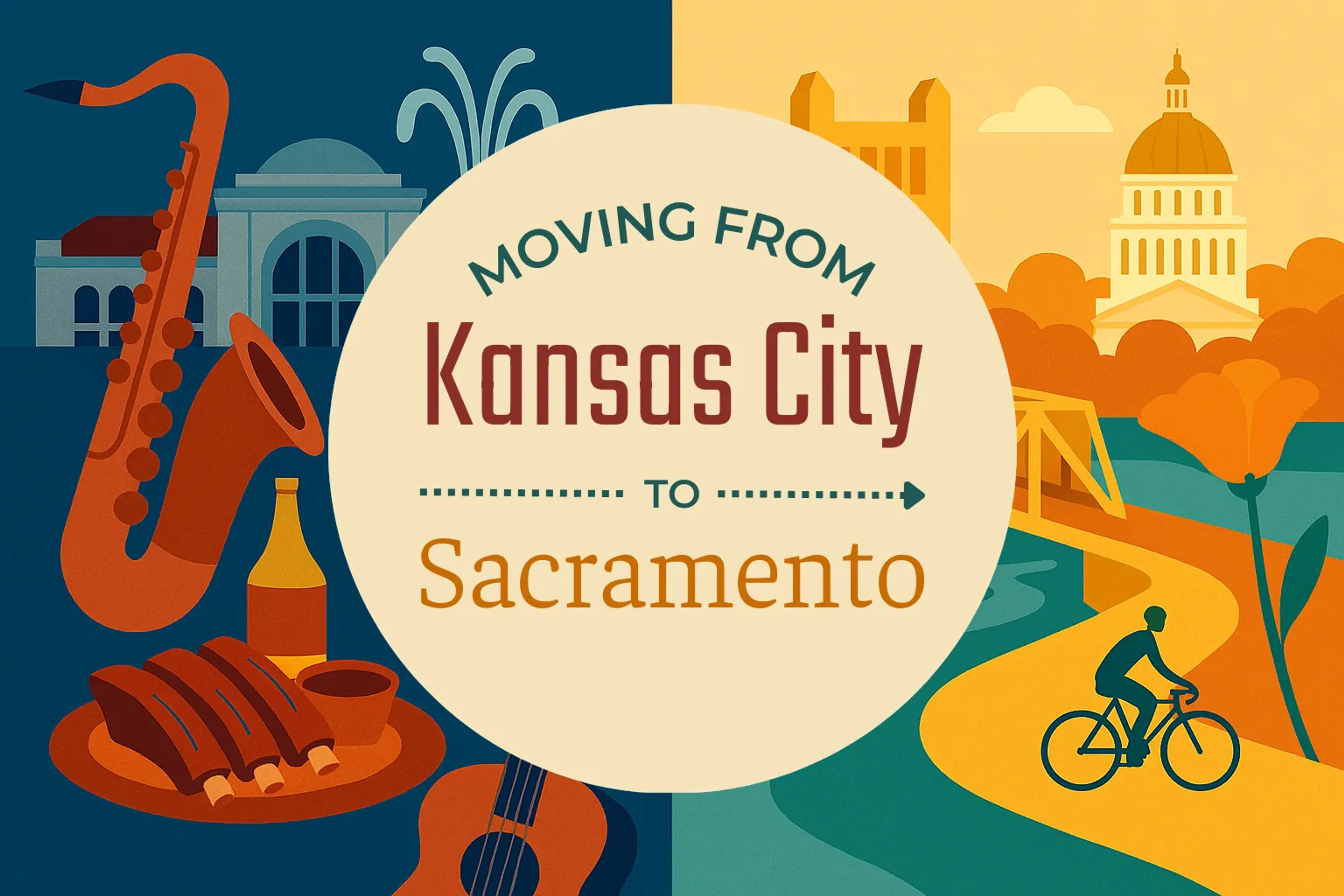 Side-by-side comparison of Kansas City to Sacramento moving companies