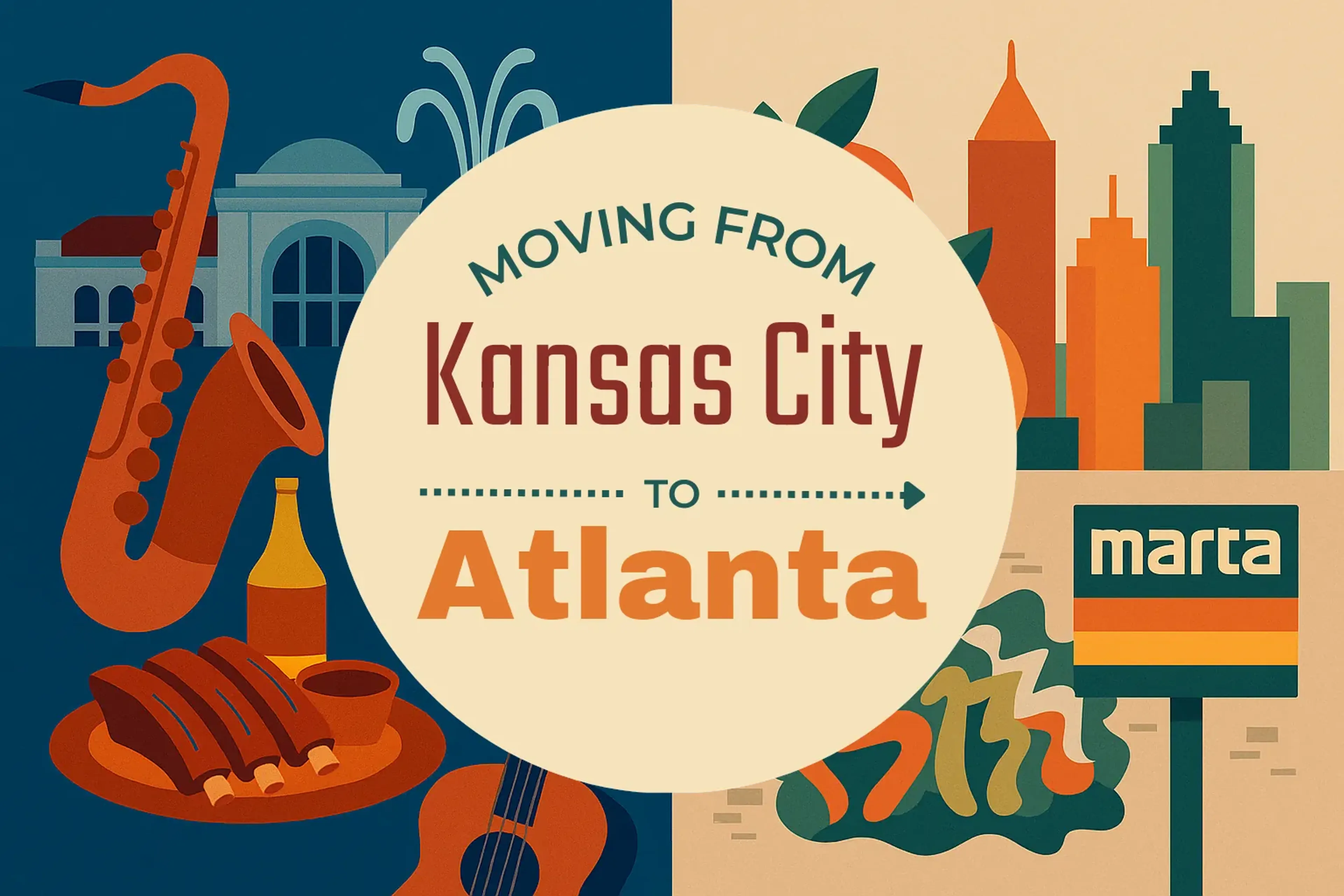 Side-by-side comparison of Kansas City to Atlanta moving companies