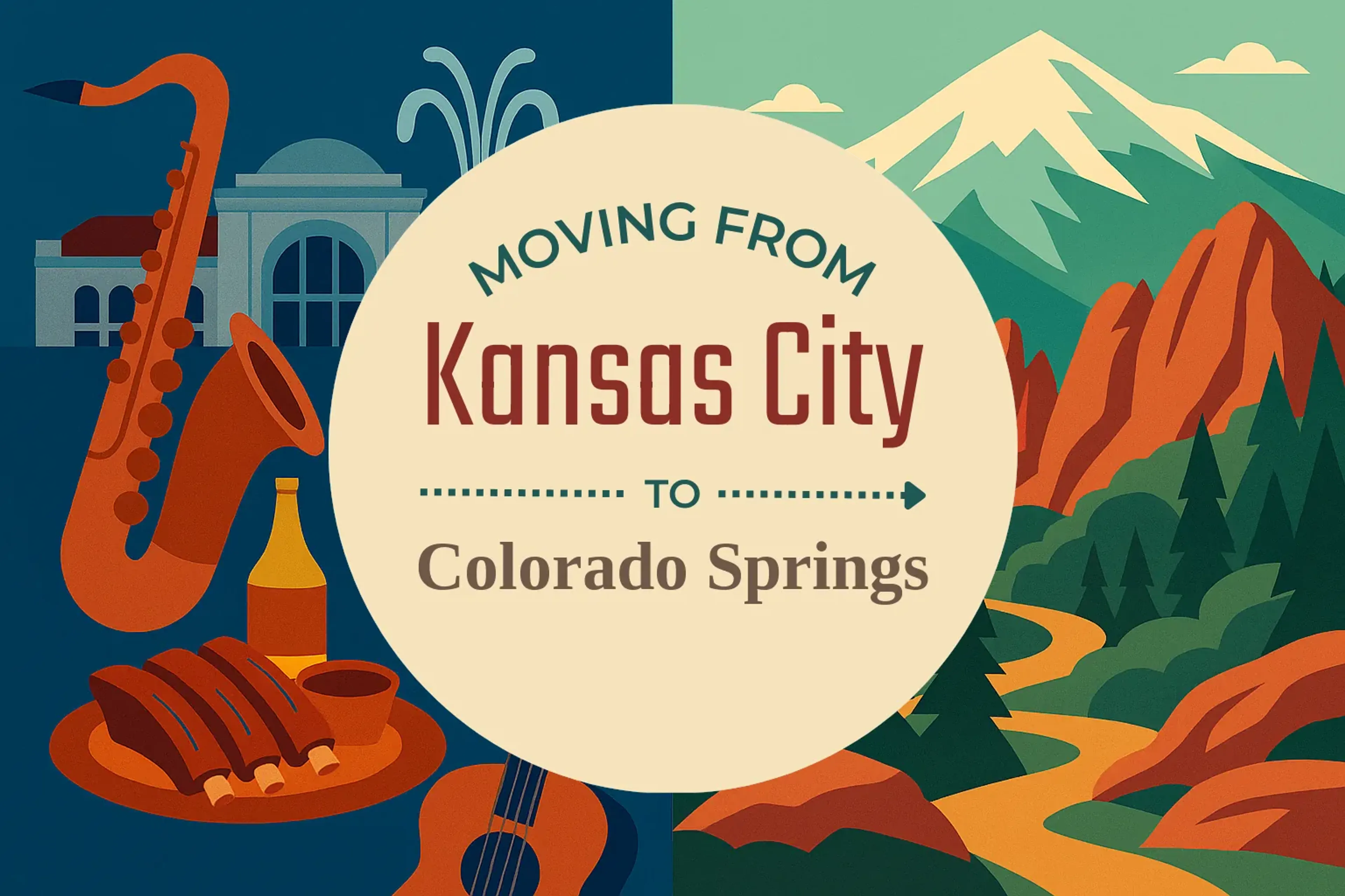 Side-by-side comparison of Kansas City to Colorado Springs moving companies