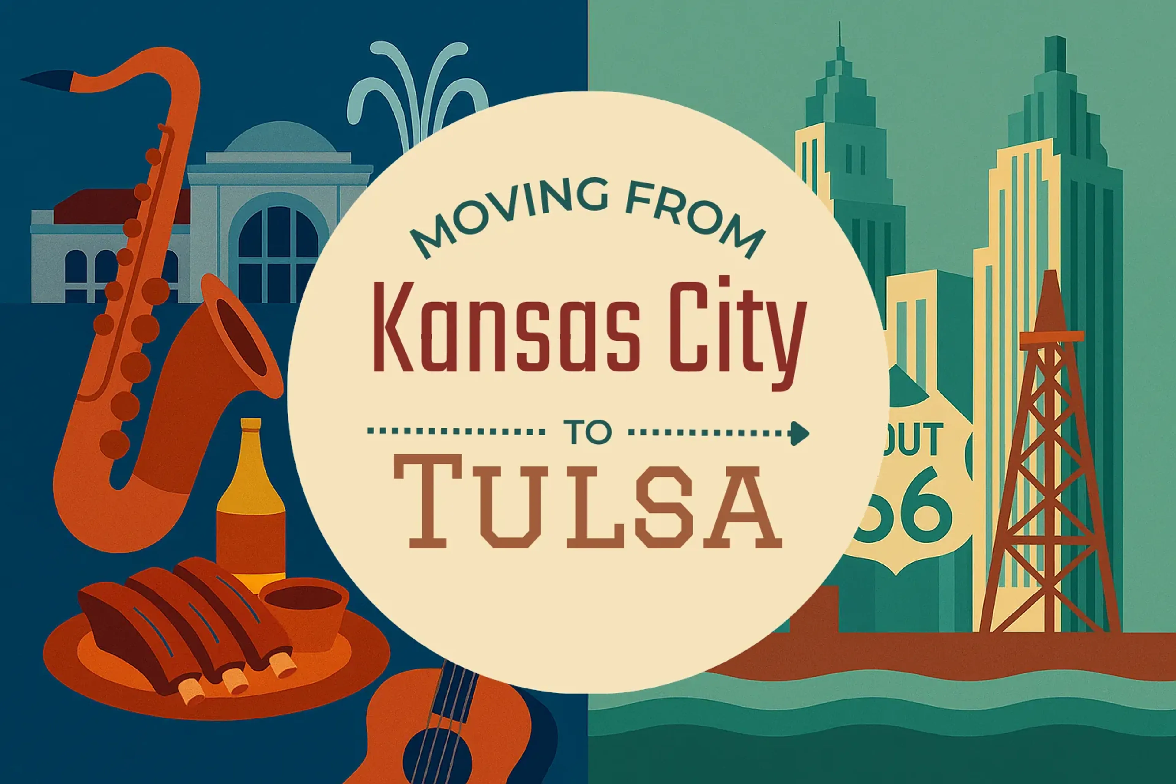 Side-by-side comparison of Kansas City to Tulsa moving companies