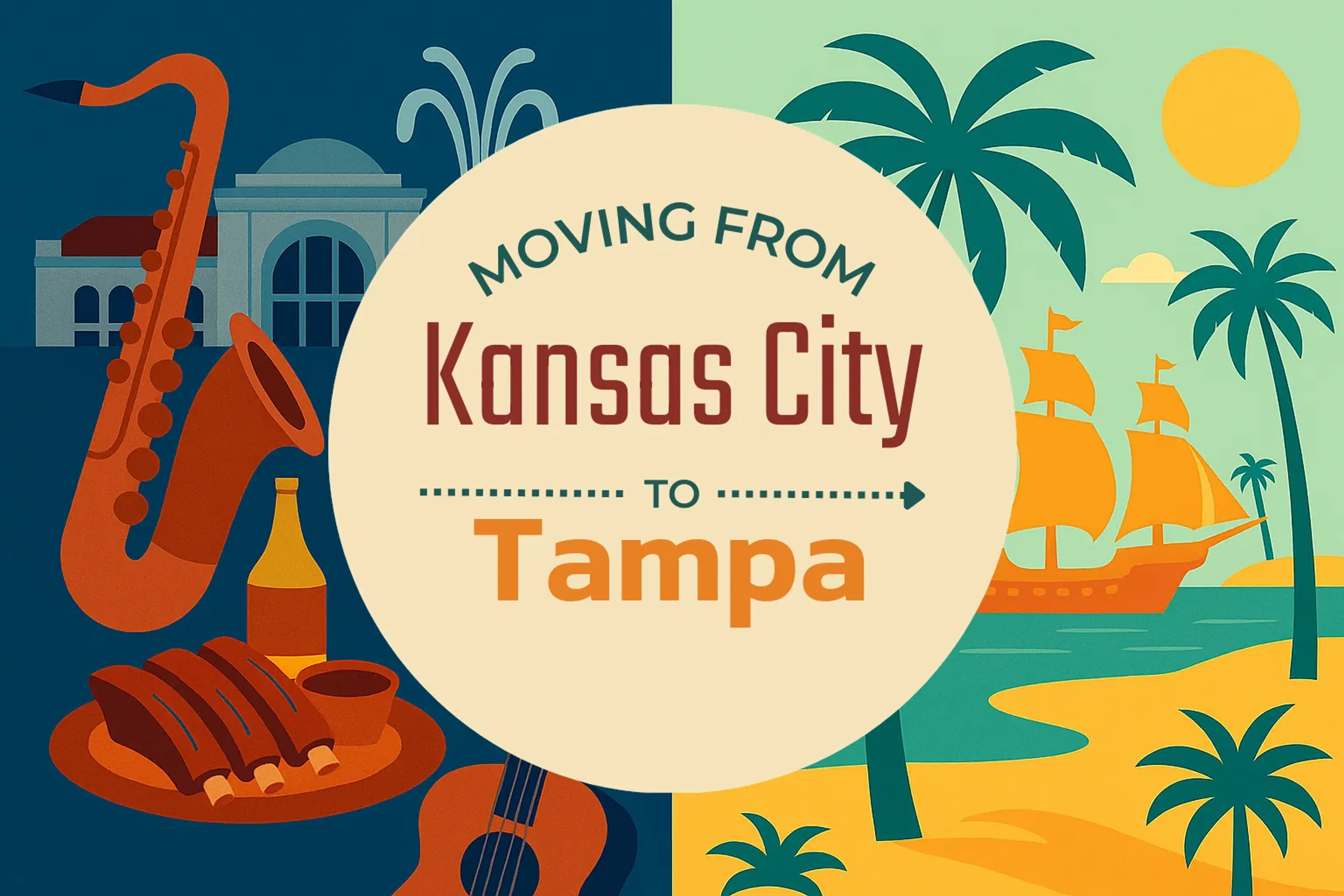 Side-by-side comparison of Kansas City to Tampa moving companies