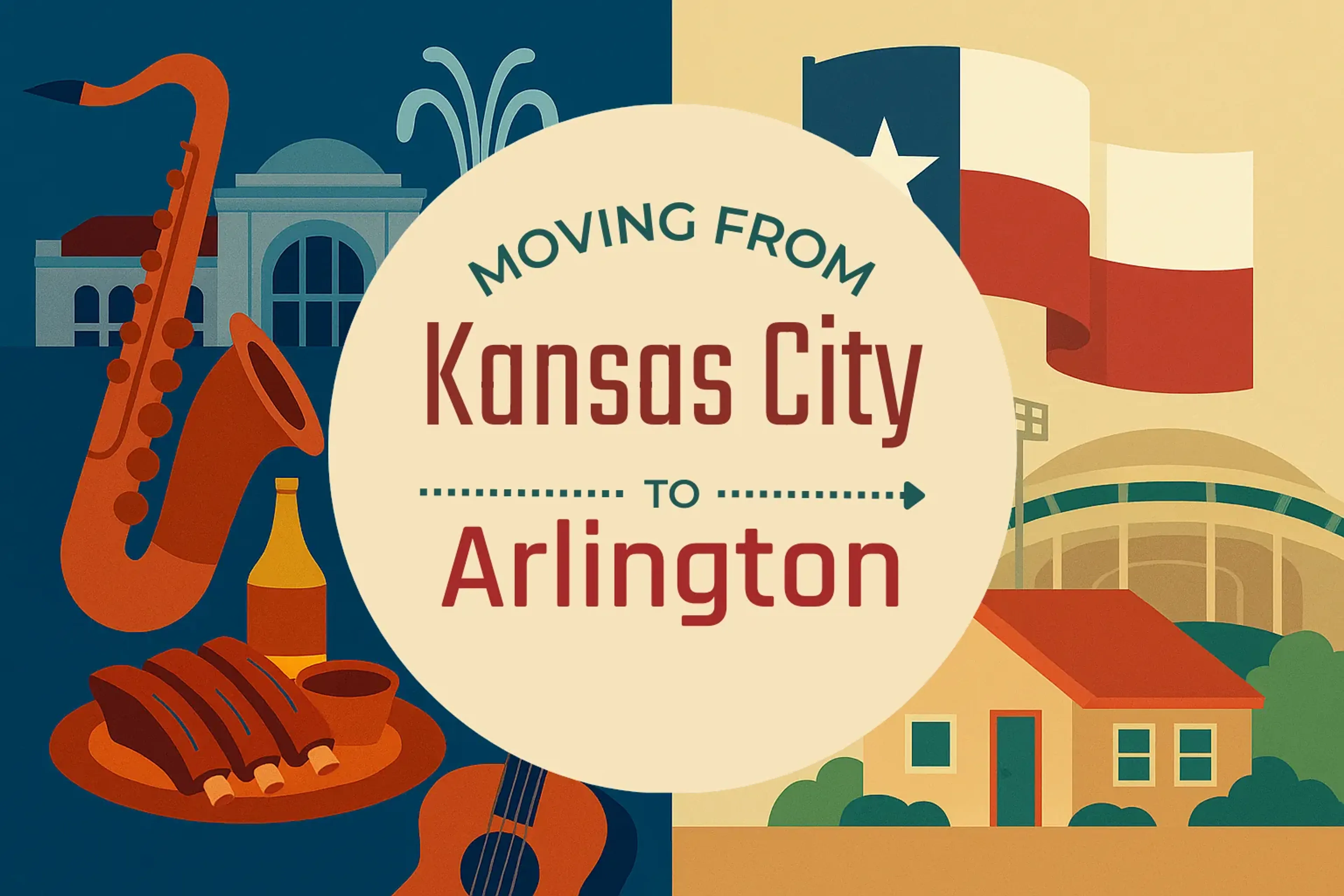 Side-by-side comparison of Kansas City to Arlington moving companies