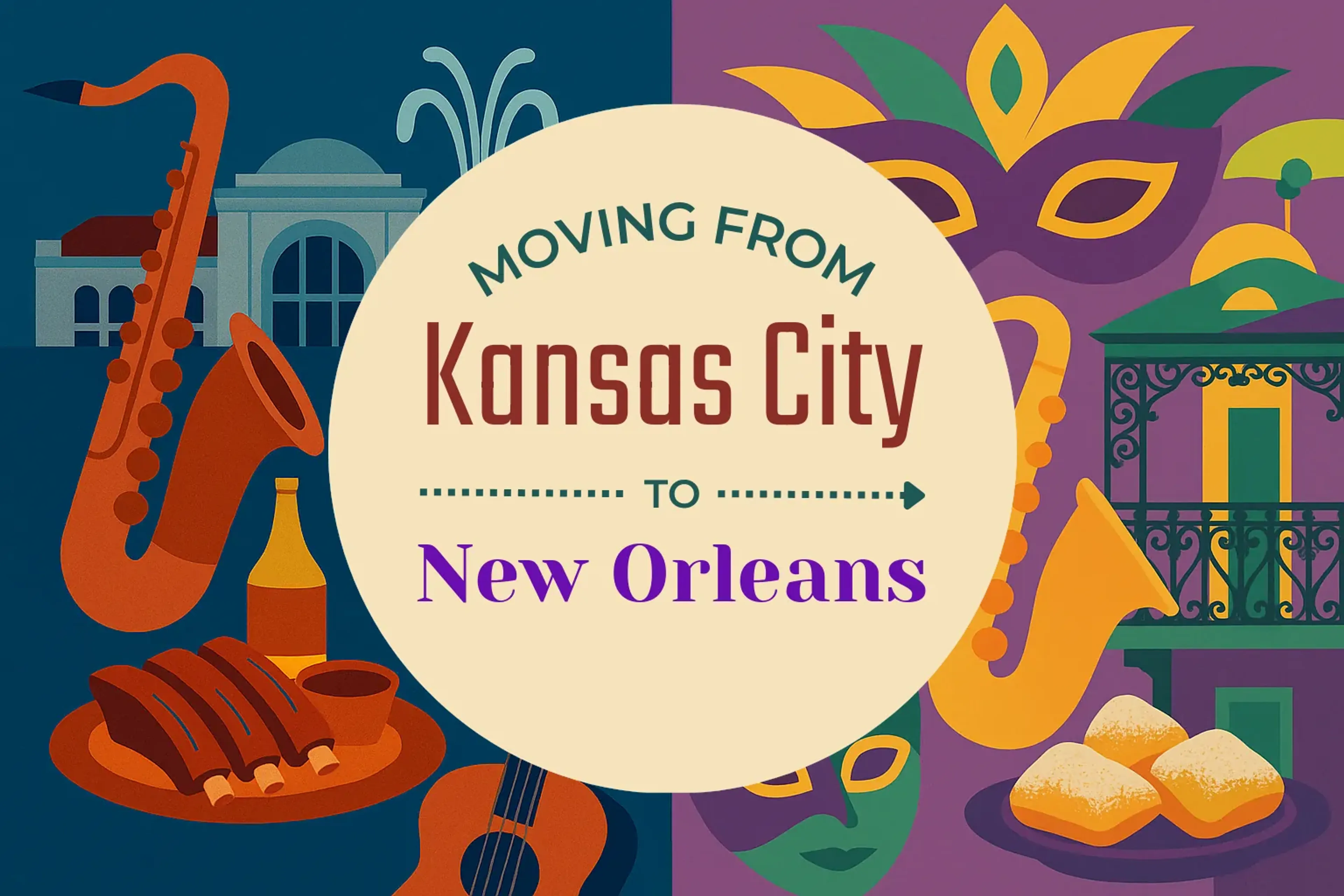 Side-by-side comparison of Kansas City to New Orleans moving companies