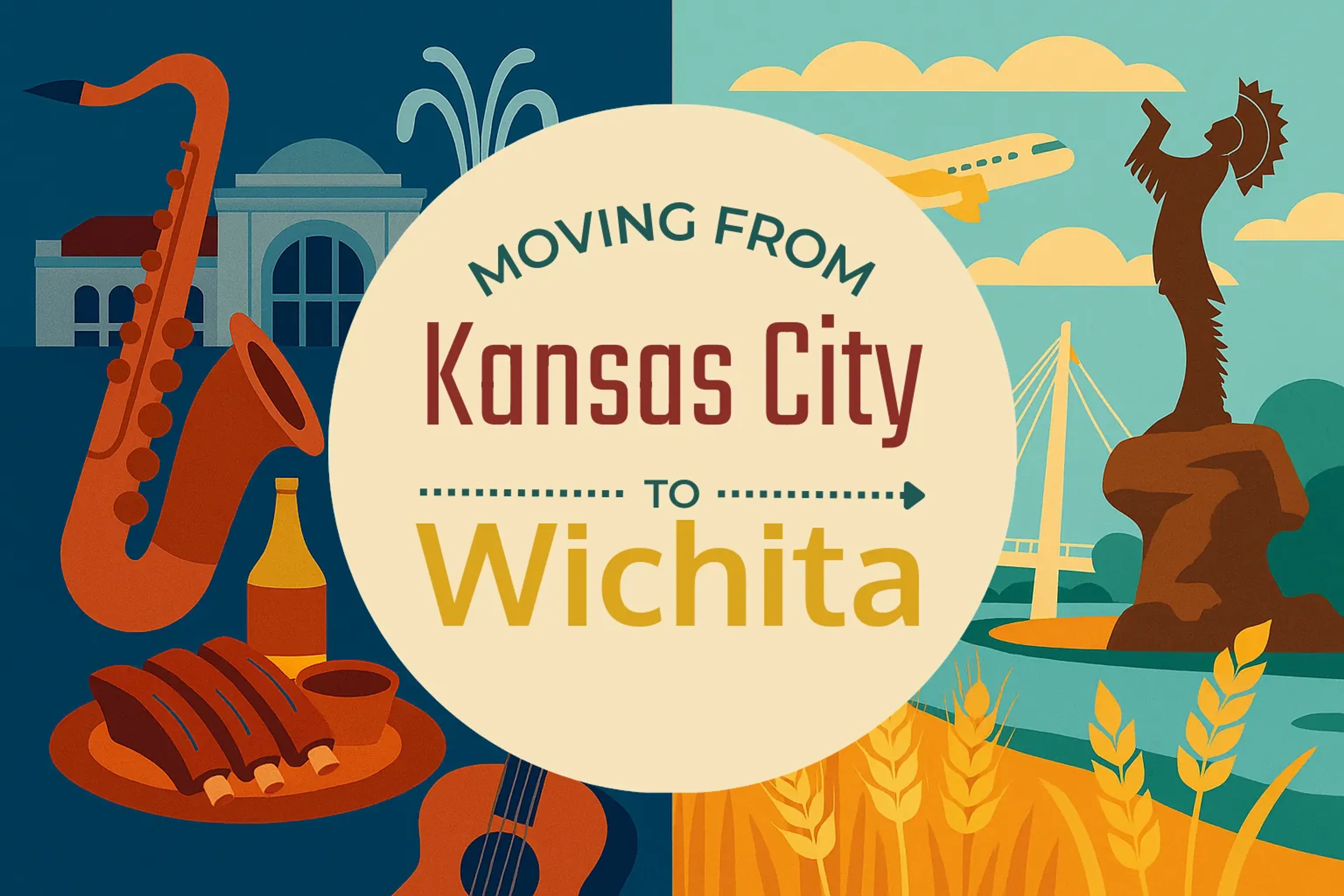 Side-by-side comparison of Kansas City to Wichita moving companies