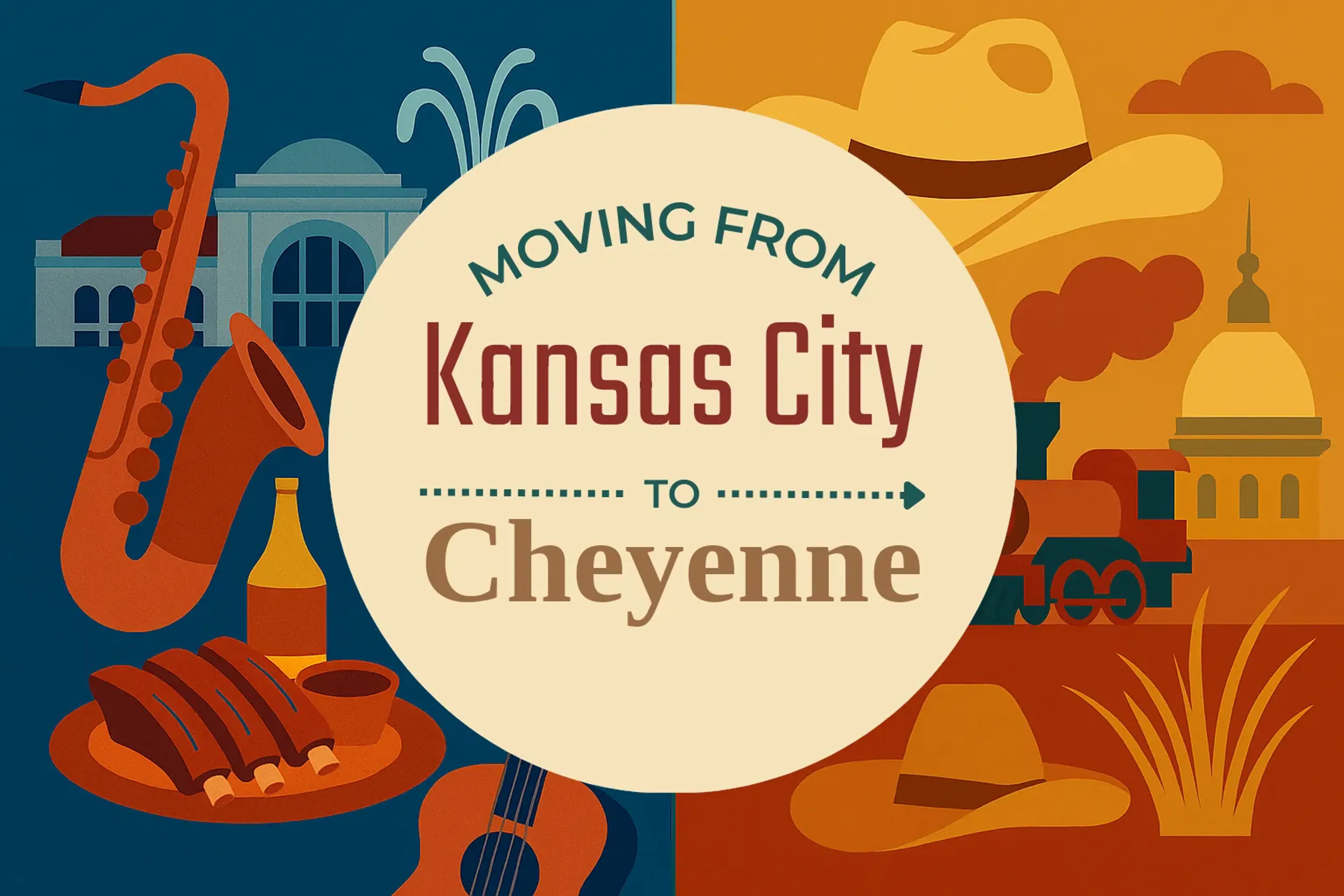 Side-by-side comparison of Kansas City to Cheyenne moving companies