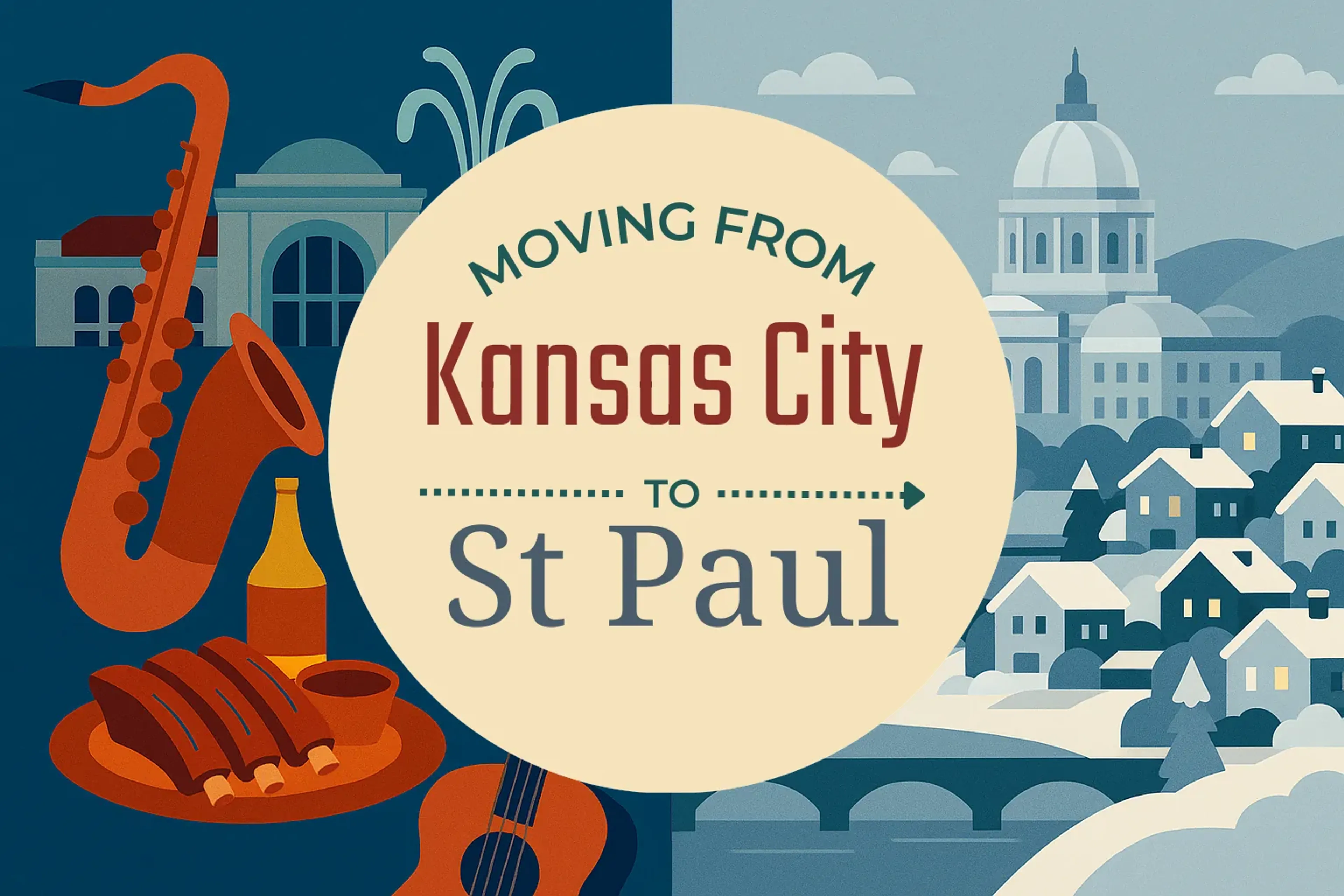 Side-by-side comparison of Kansas City to St. Paul moving companies