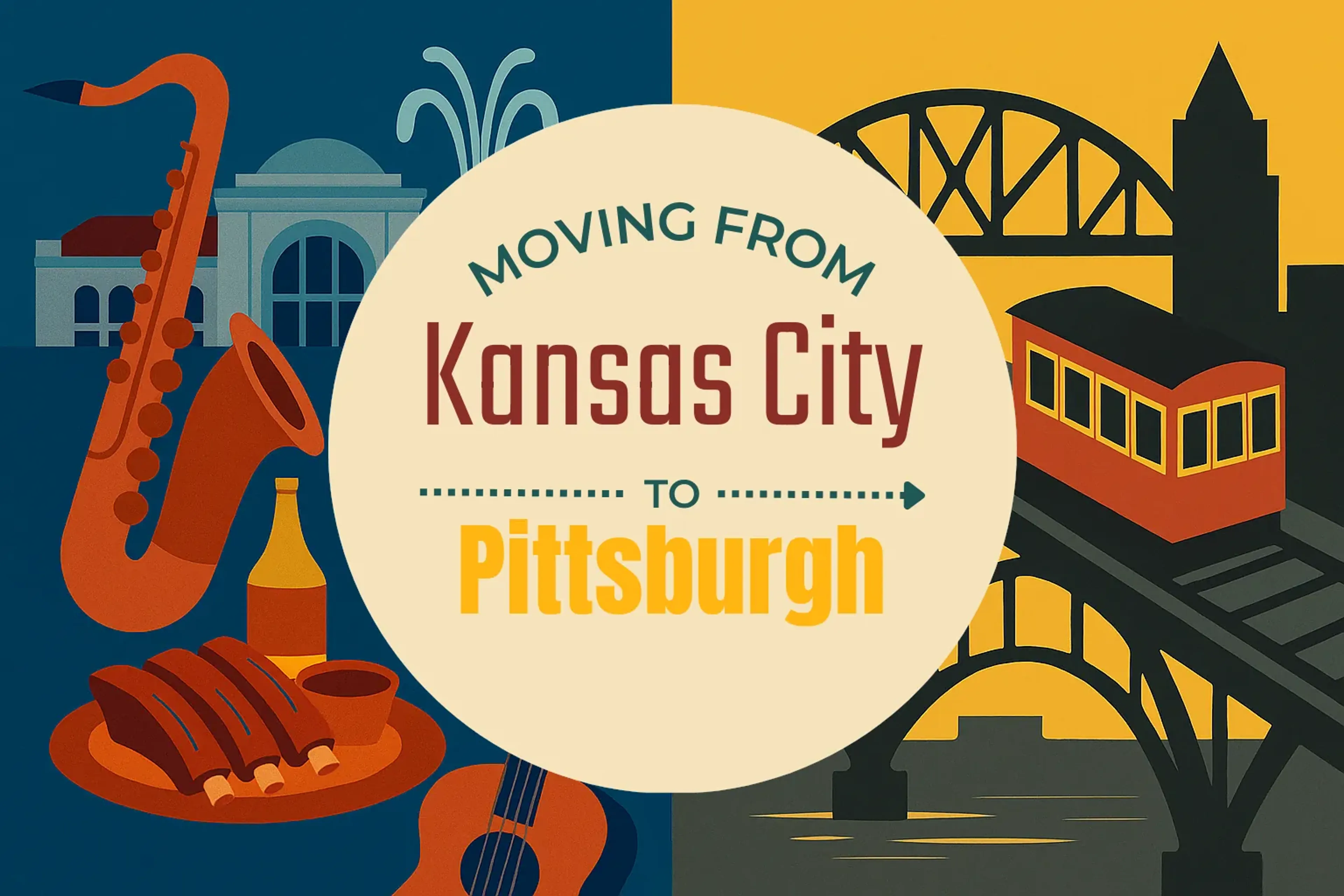 Side-by-side comparison of Kansas City to Pittsburgh moving companies
