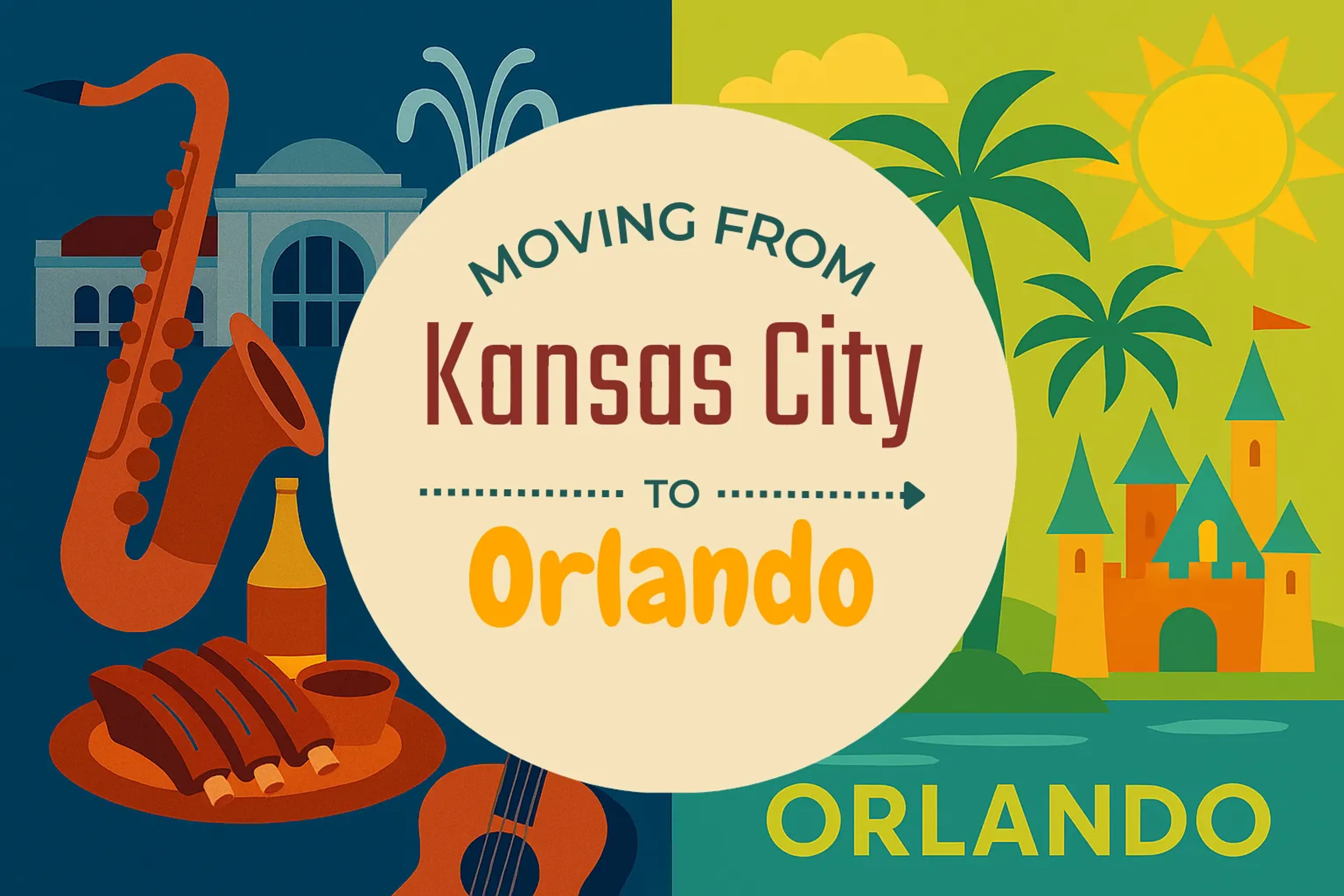 Side-by-side comparison of Kansas City to Orlando moving companies