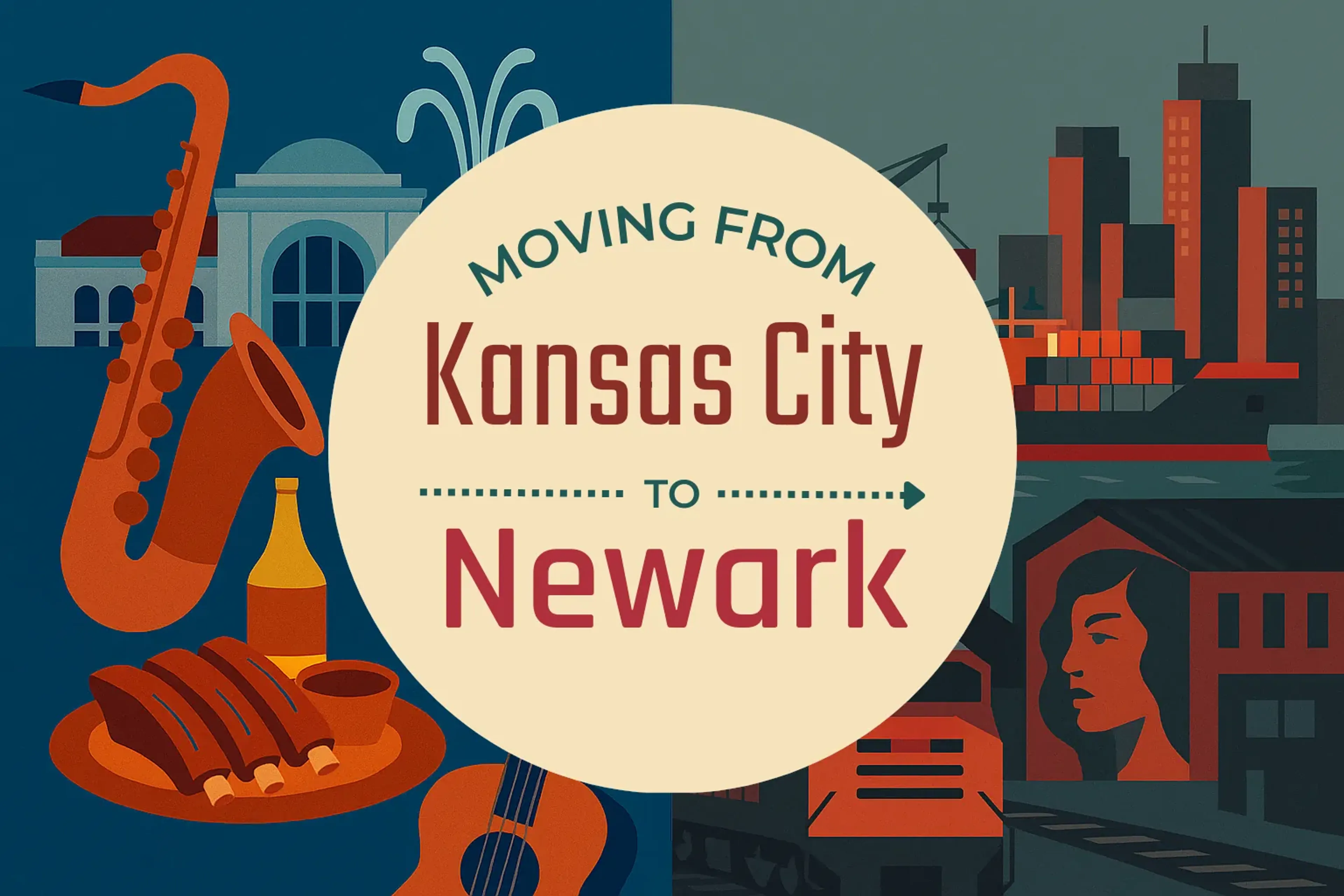 Side-by-side comparison of Kansas City to Newark moving companies
