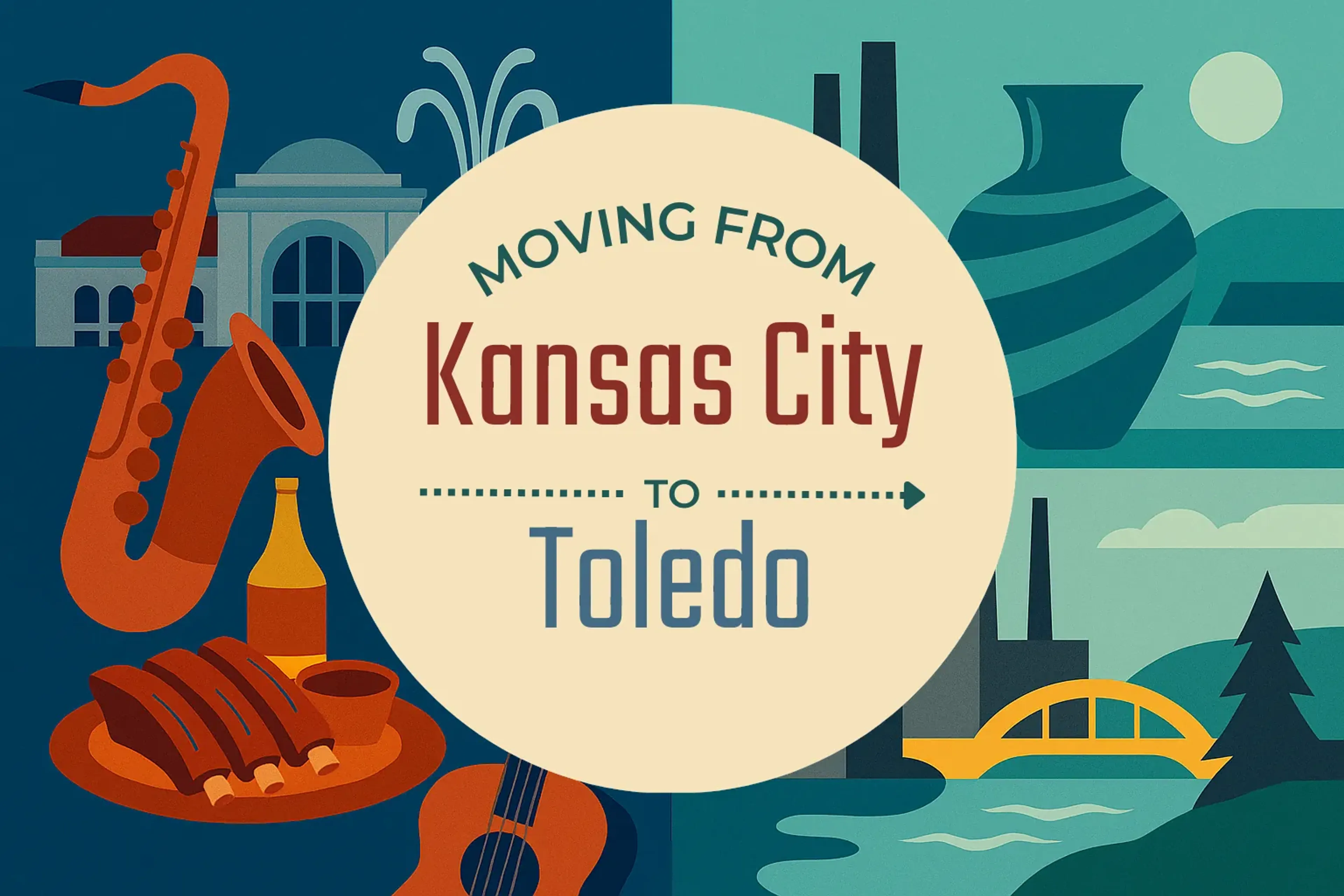 Side-by-side comparison of Kansas City to Toledo moving companies