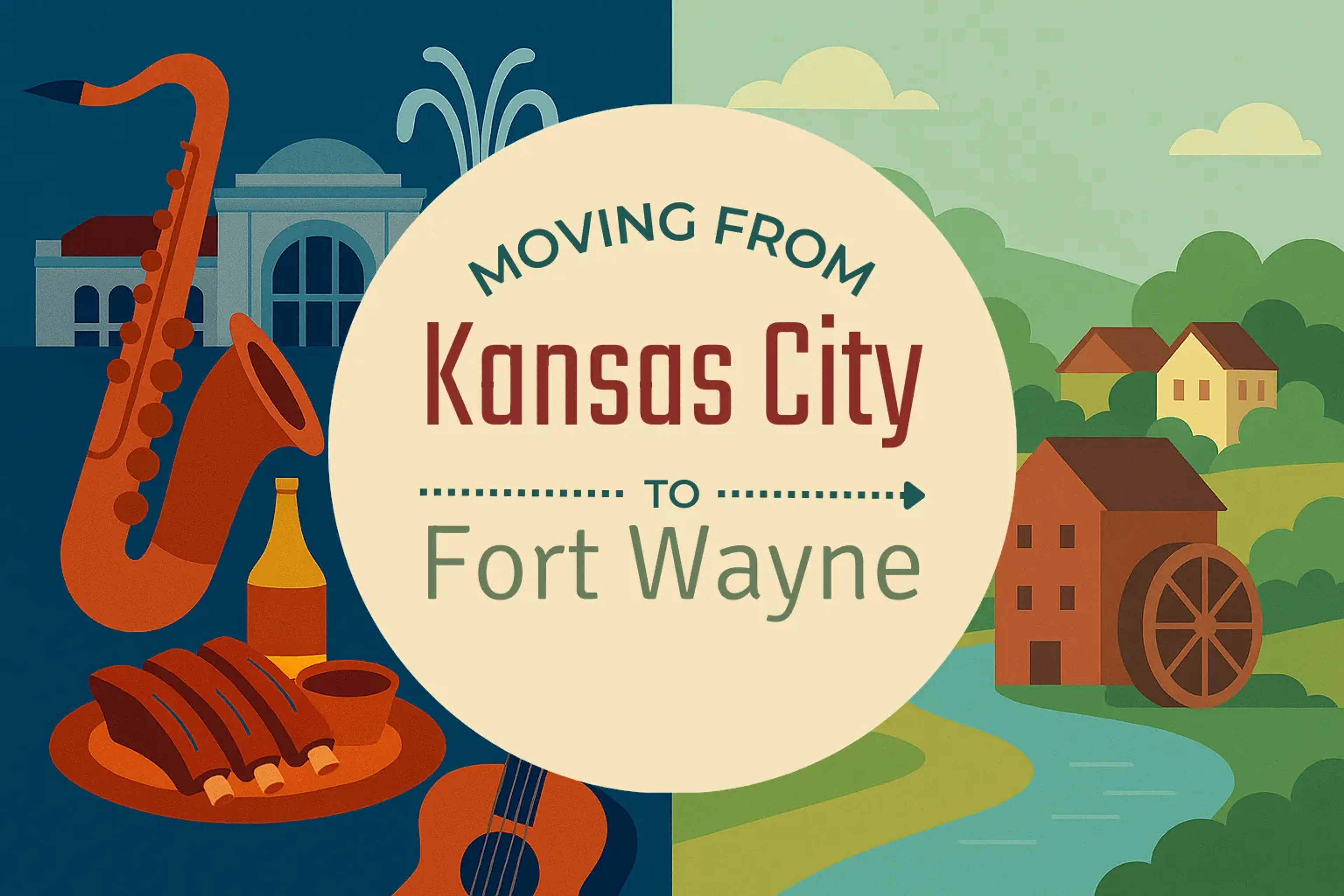 Side-by-side comparison of Kansas City to Fort Wayne moving companies