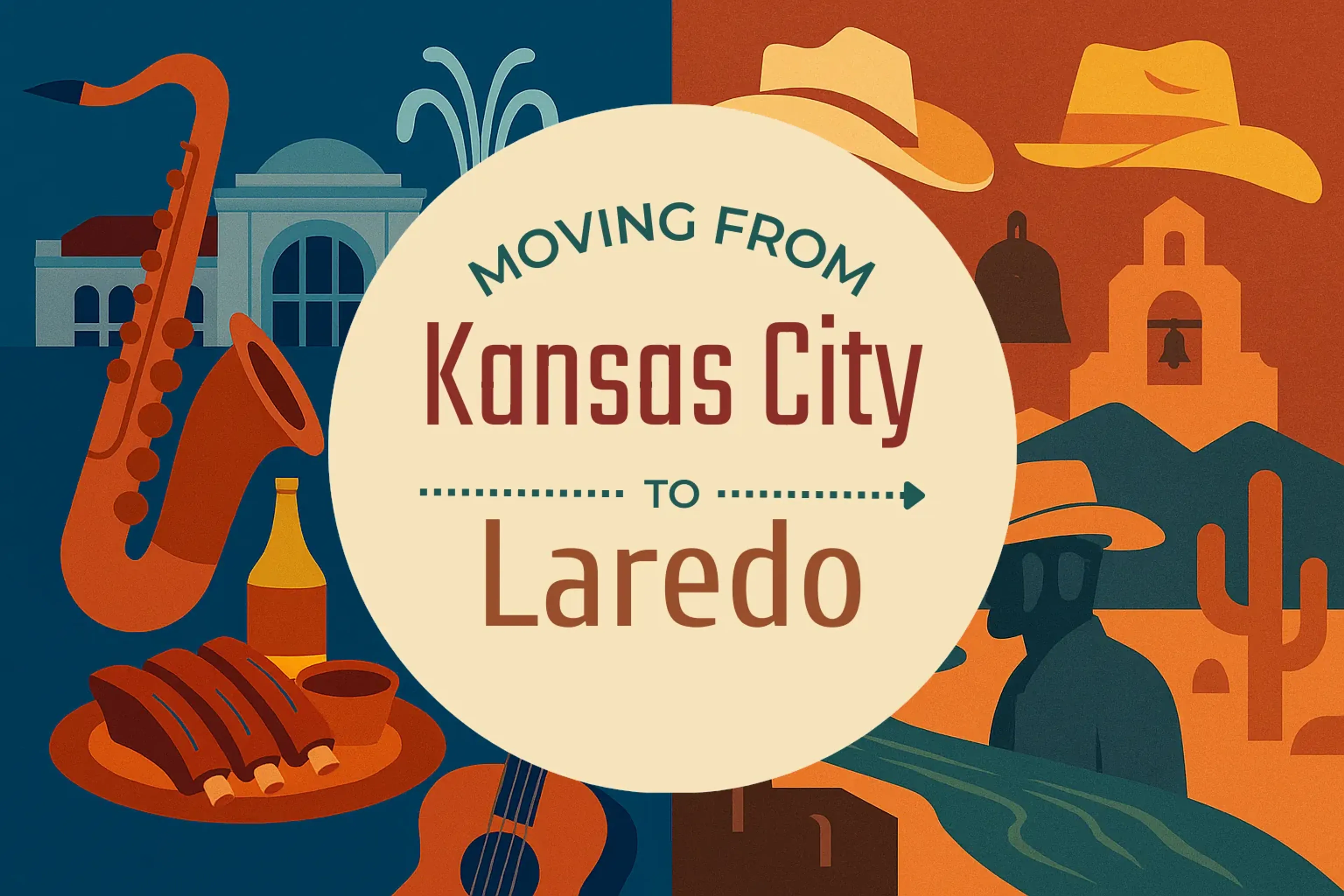 Side-by-side comparison of Kansas City to Laredo moving companies