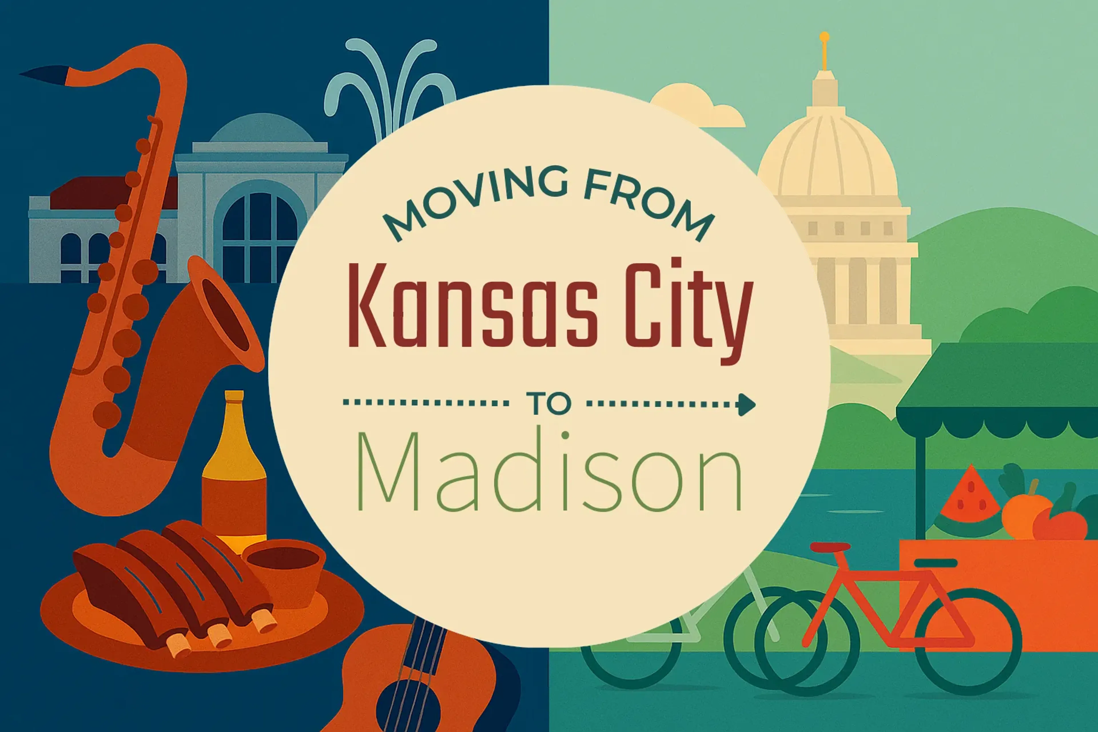 Side-by-side comparison of Kansas City to Madison moving companies
