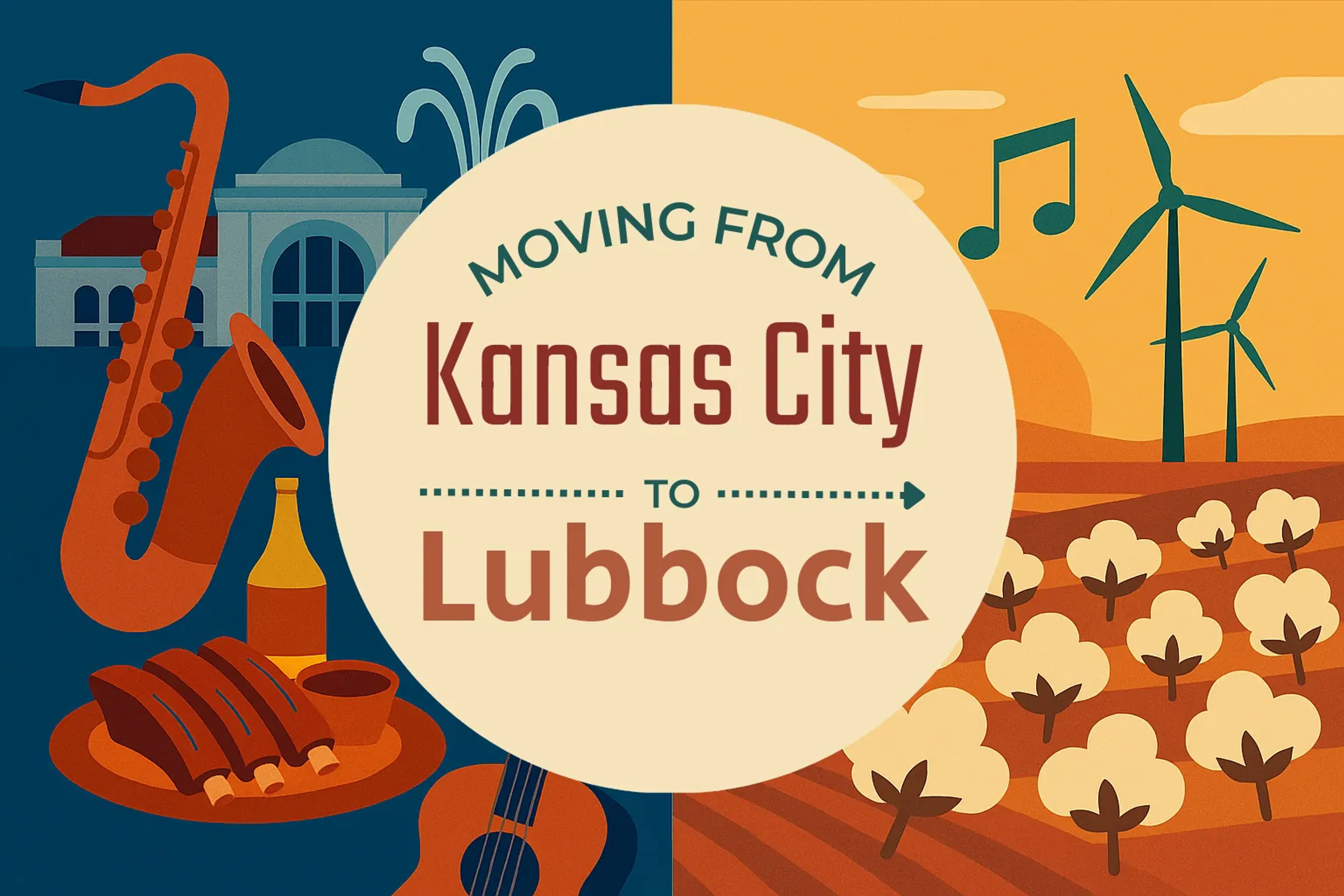 Side-by-side comparison of Kansas City to Lubbock moving companies