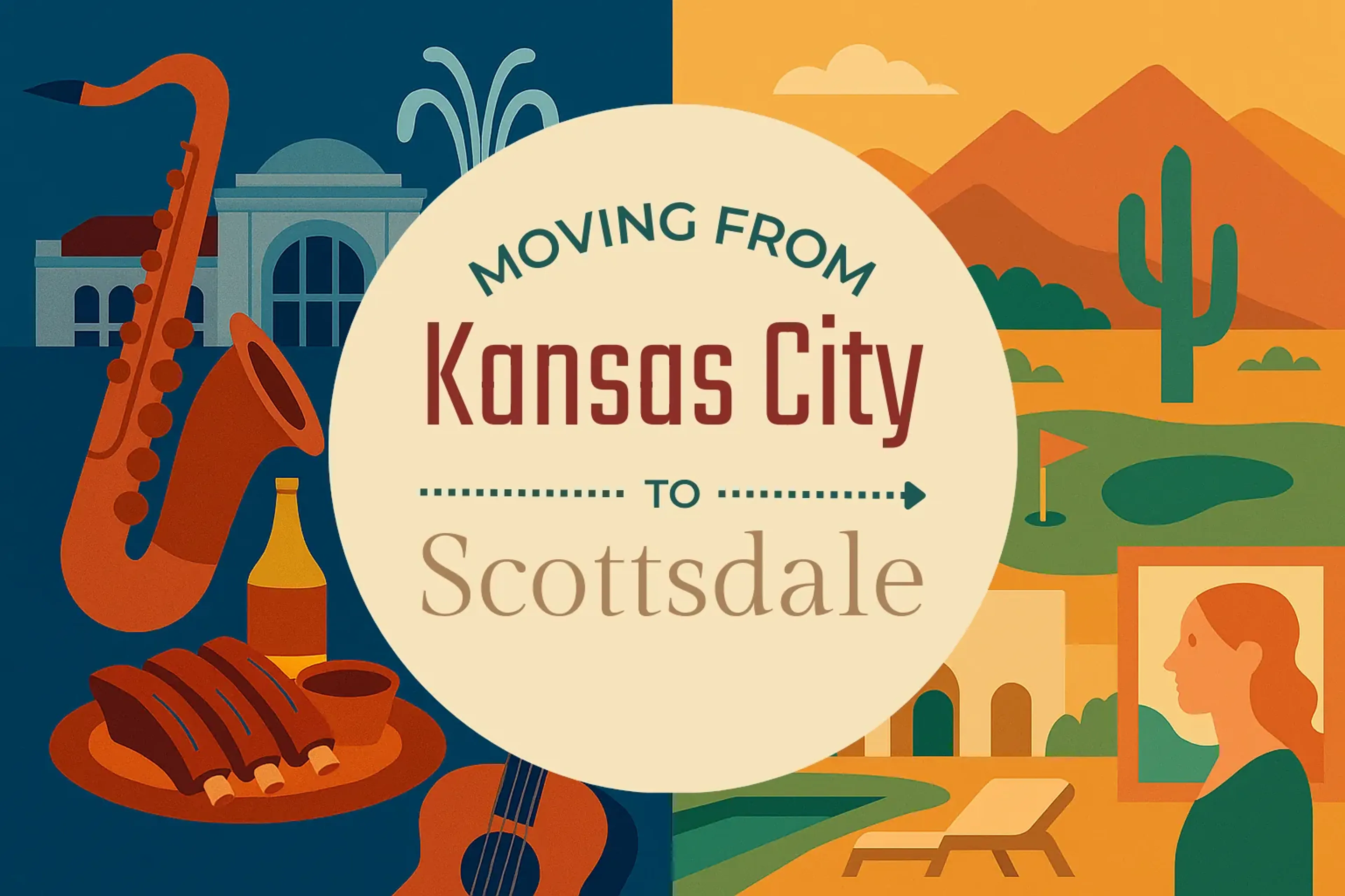Side-by-side comparison of Kansas City to Scottsdale moving companies