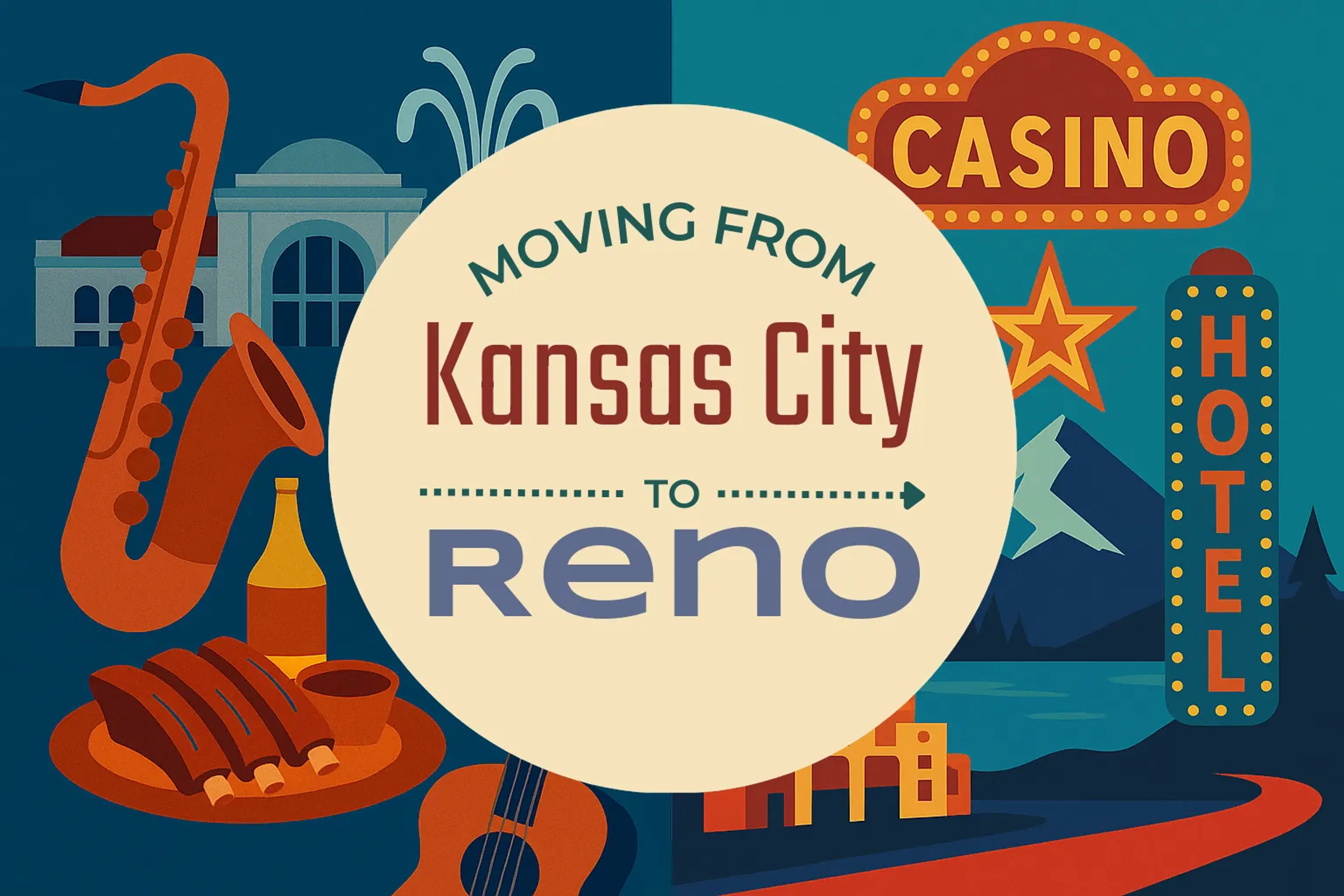 Side-by-side comparison of Kansas City to Reno moving companies