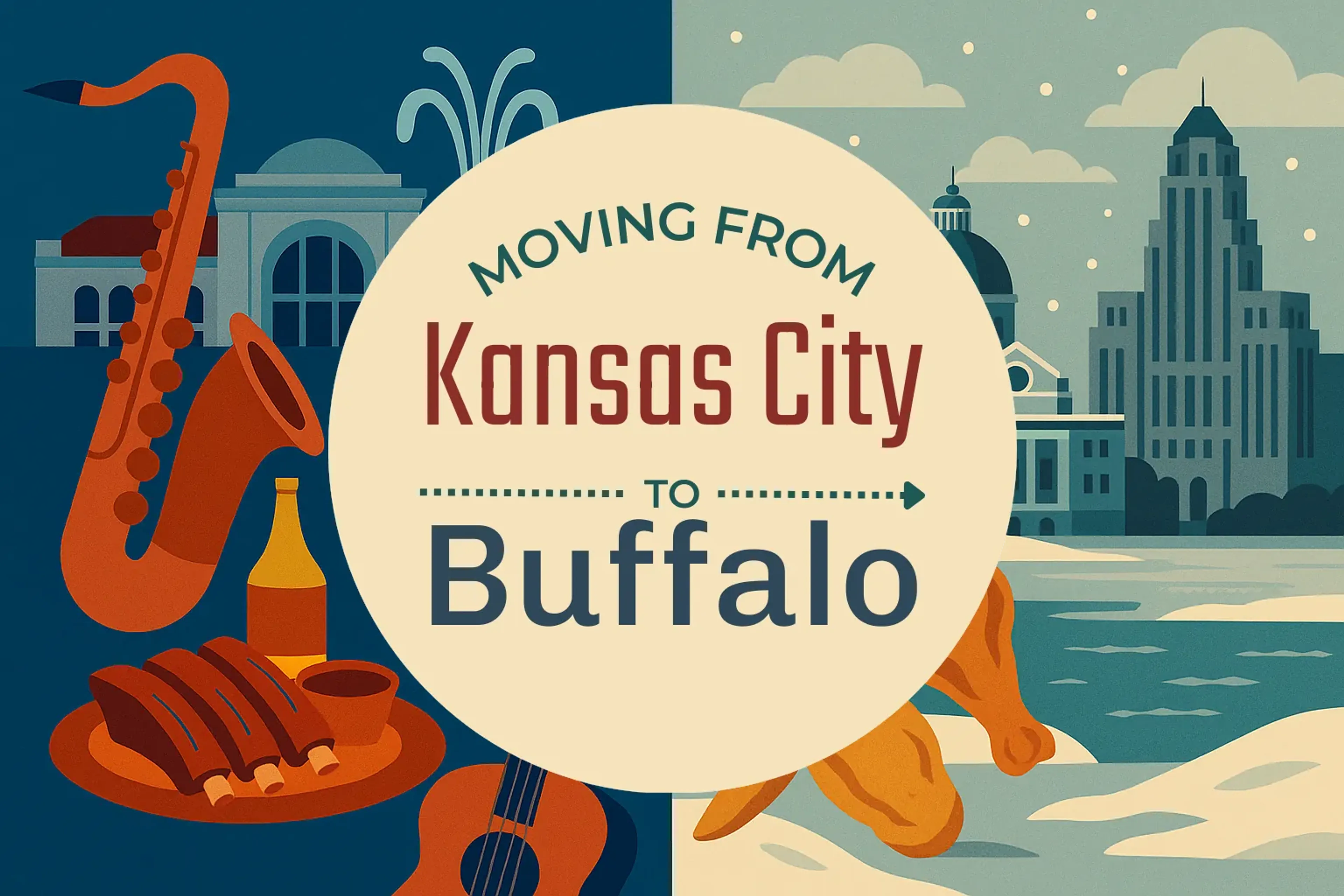 Side-by-side comparison of Kansas City to Buffalo moving companies