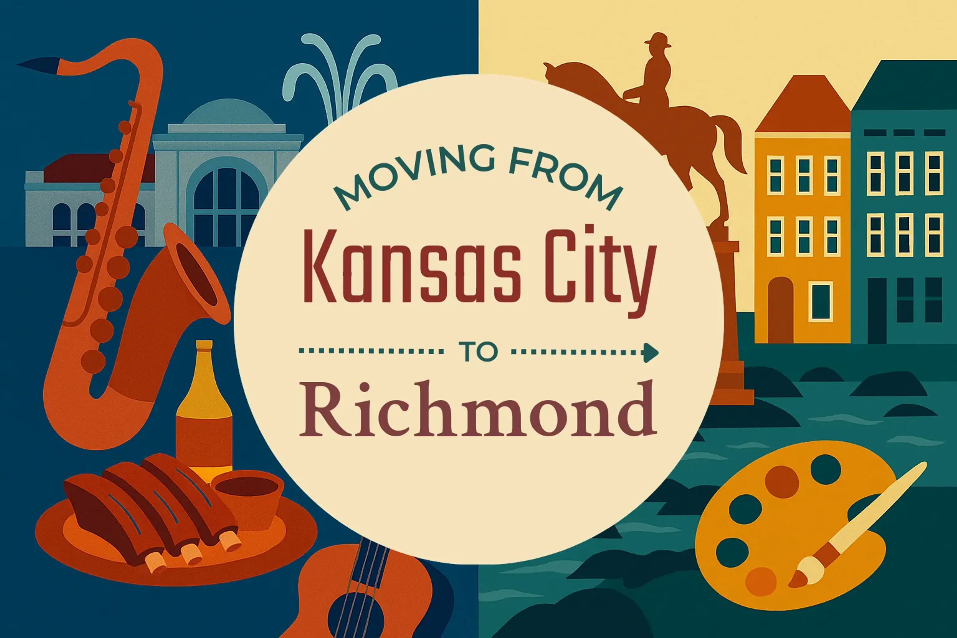 Side-by-side comparison of Kansas City to Richmond moving companies