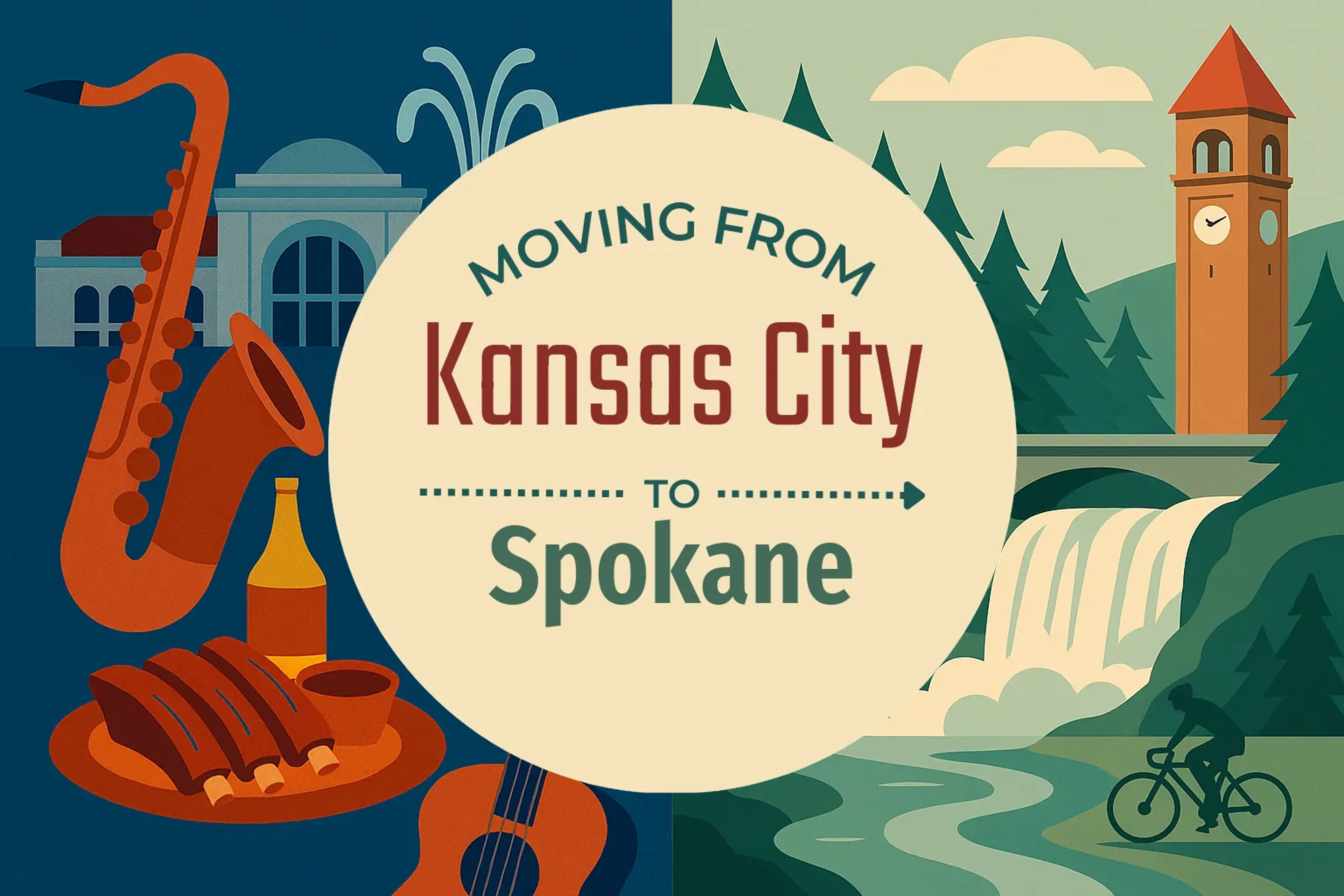 Side-by-side comparison of Kansas City to Spokane moving companies