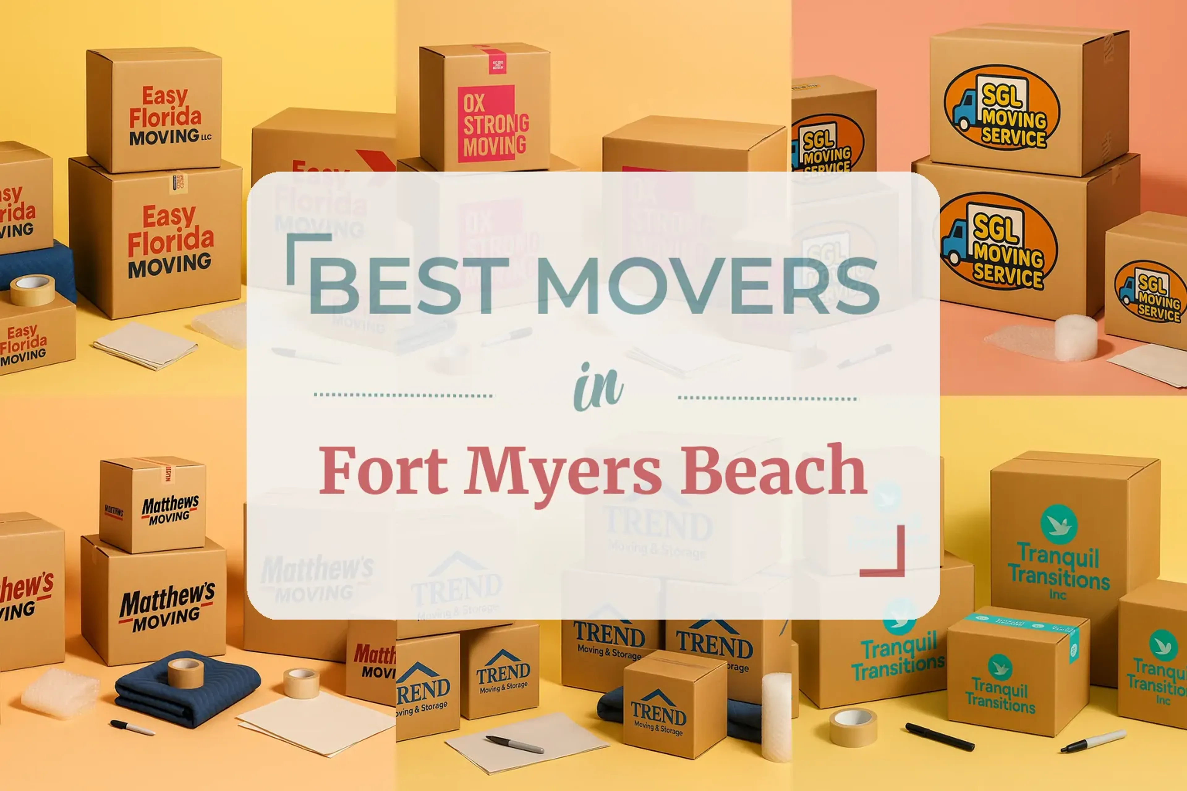 Side-by-side comparison of Fort Myers Beach moving companies