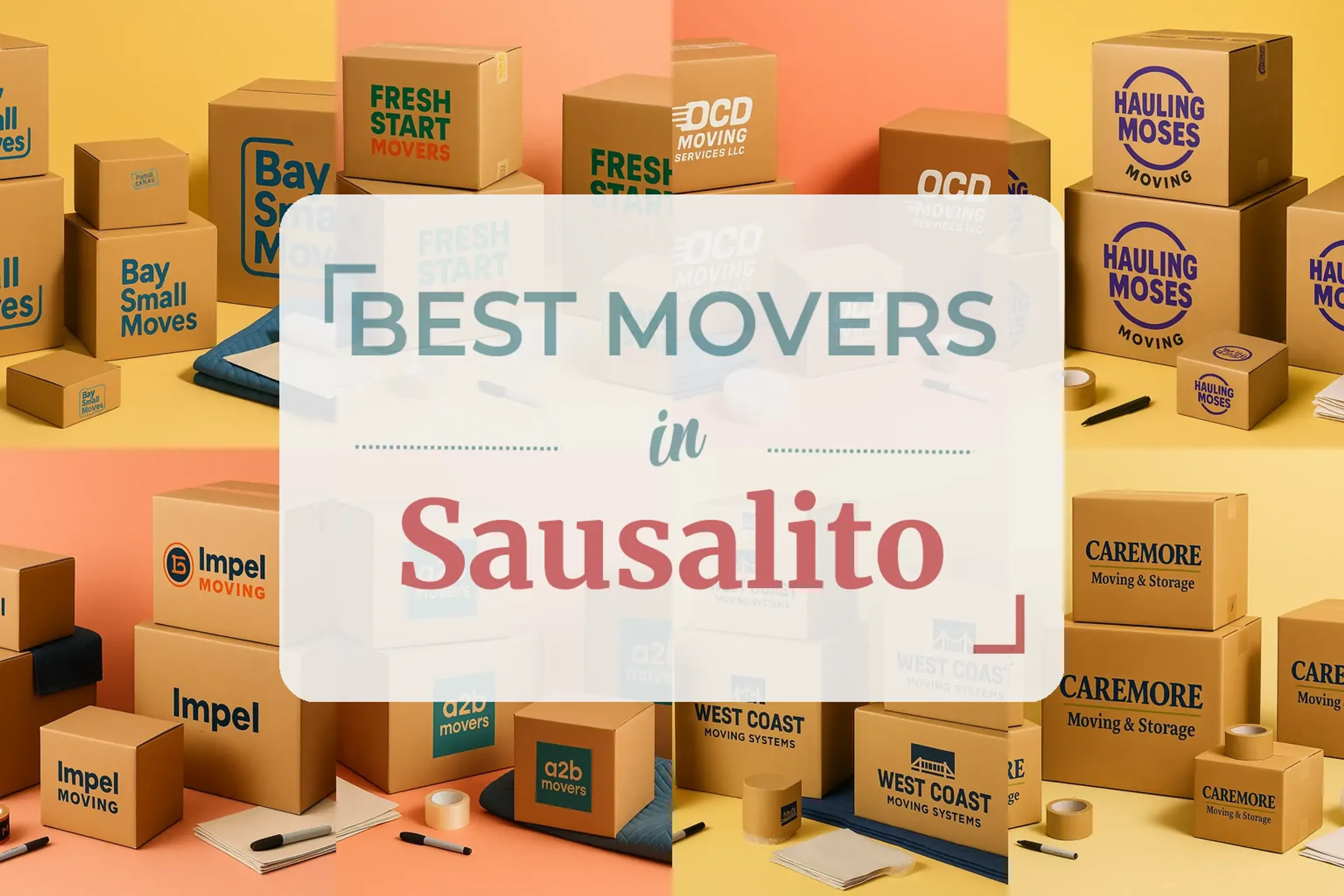 Side-by-side comparison of Sausalito moving companies