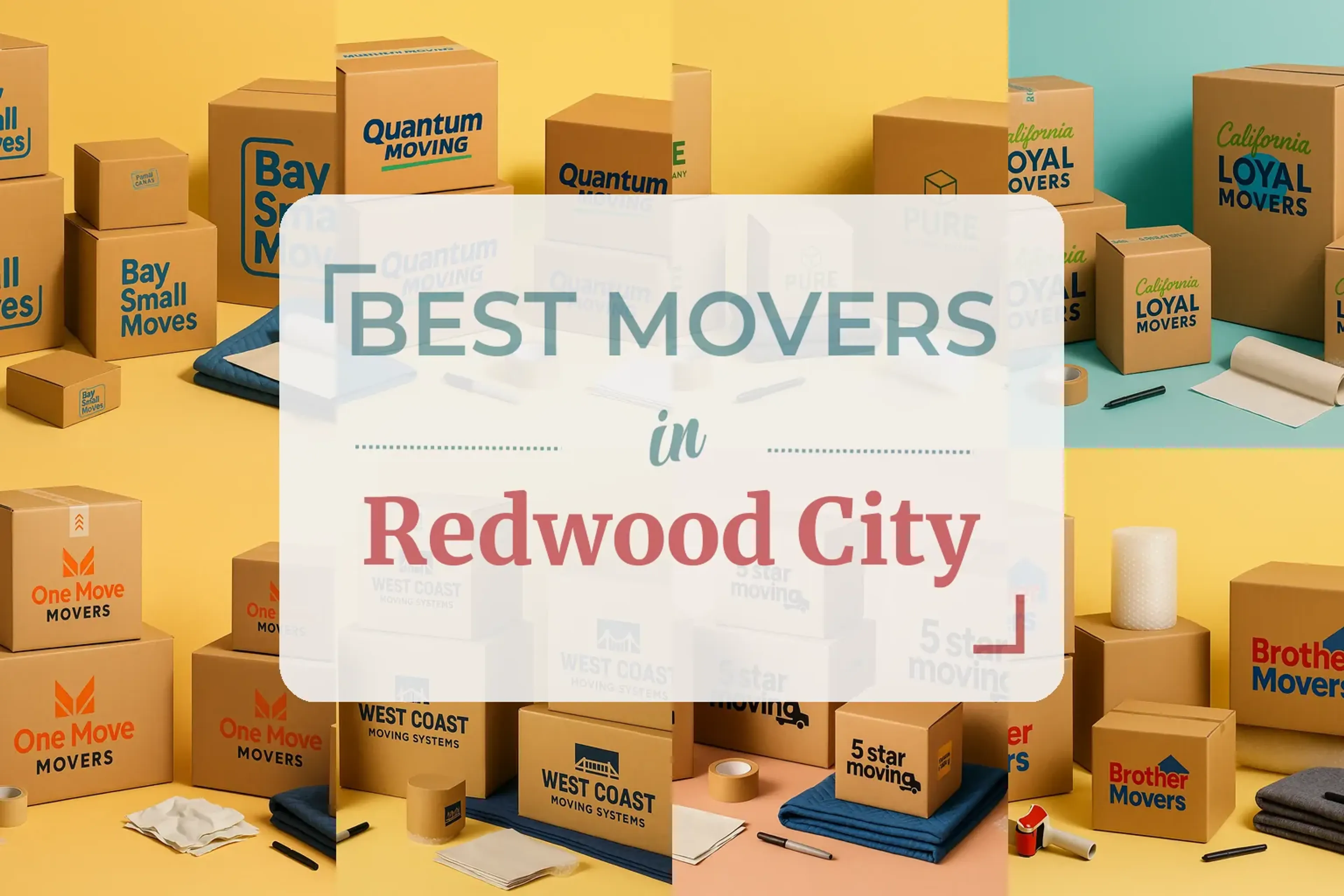 Side-by-side comparison of Redwood City moving companies
