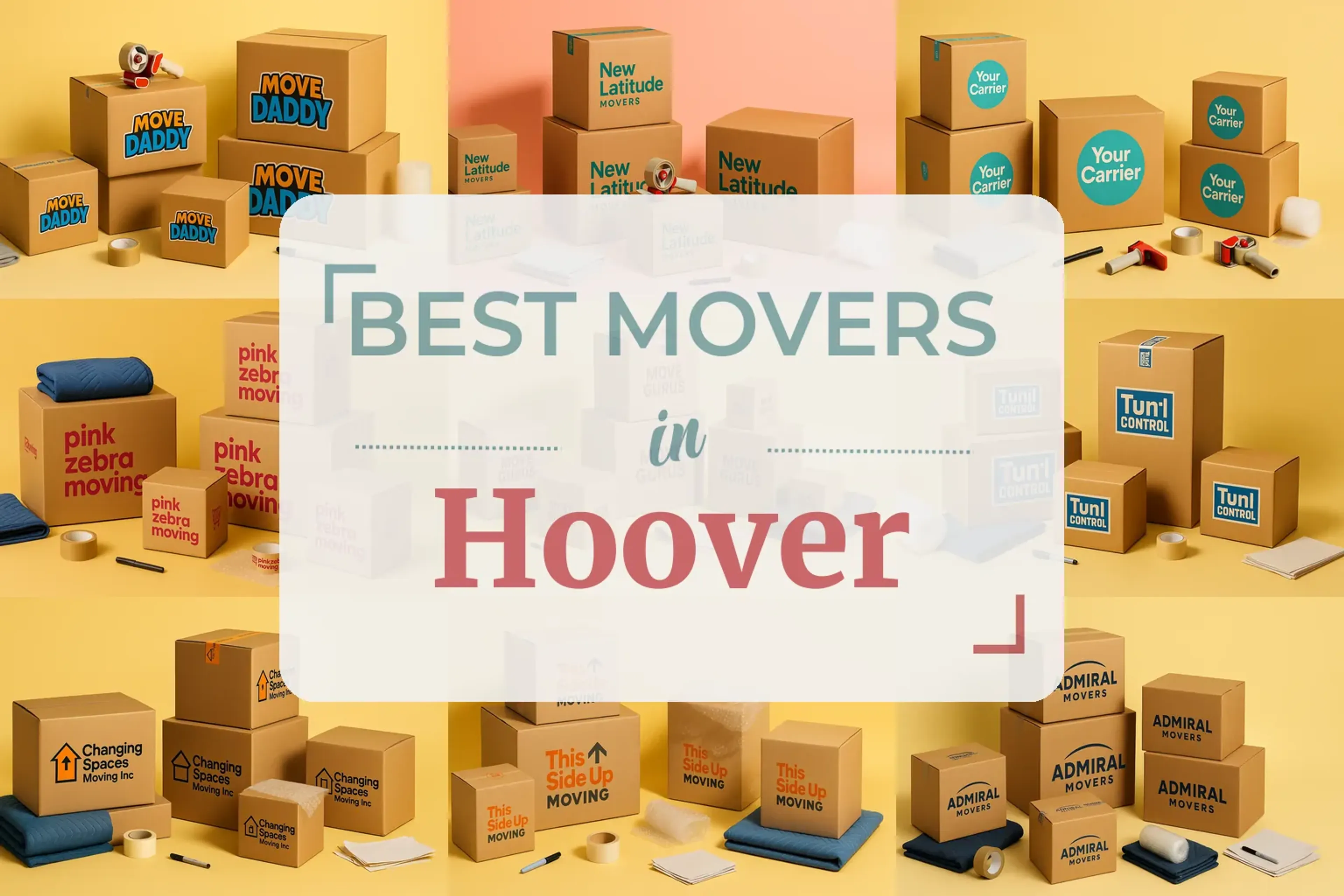 Side-by-side comparison of Hoover moving companies