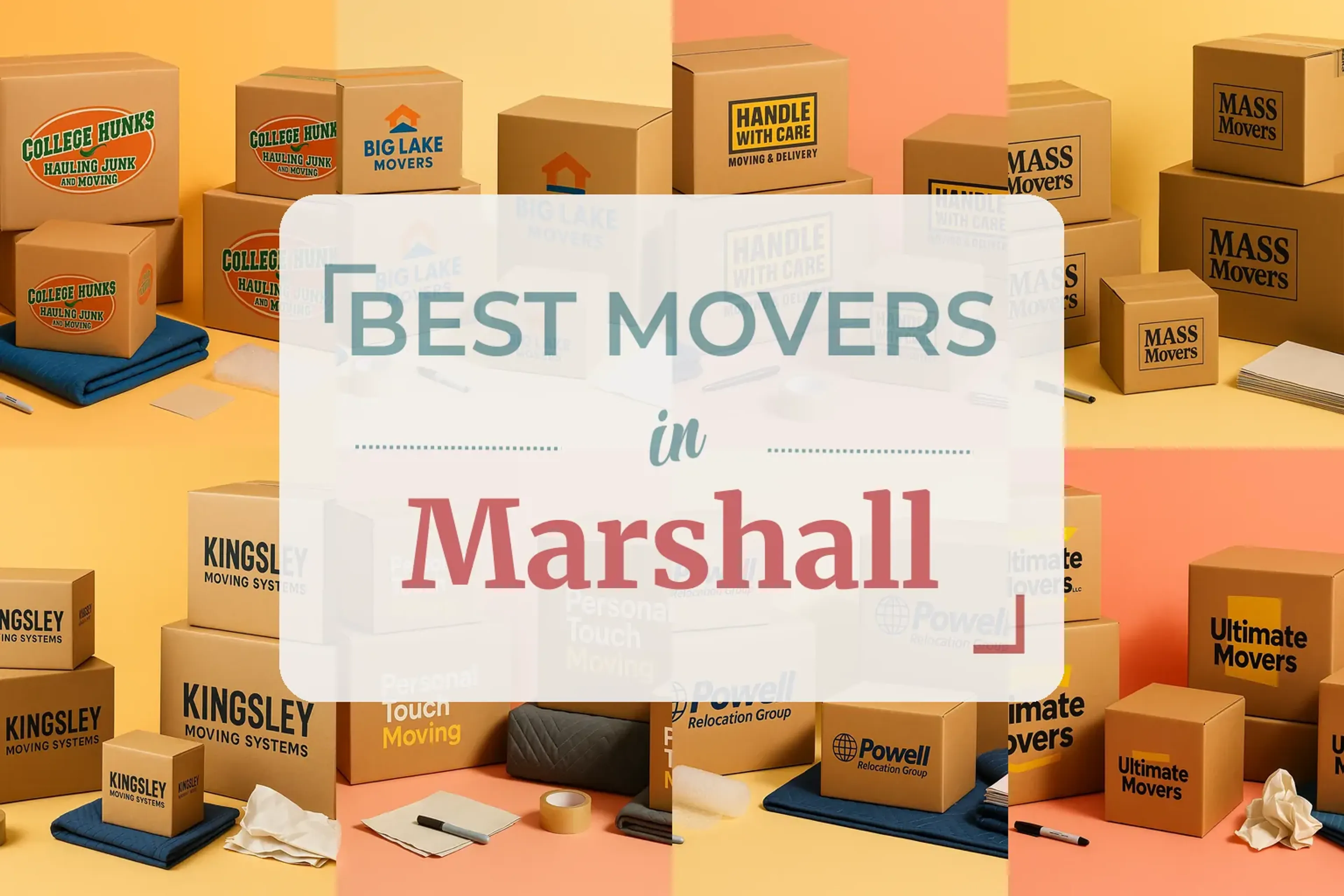 Side-by-side comparison of Marshall moving companies