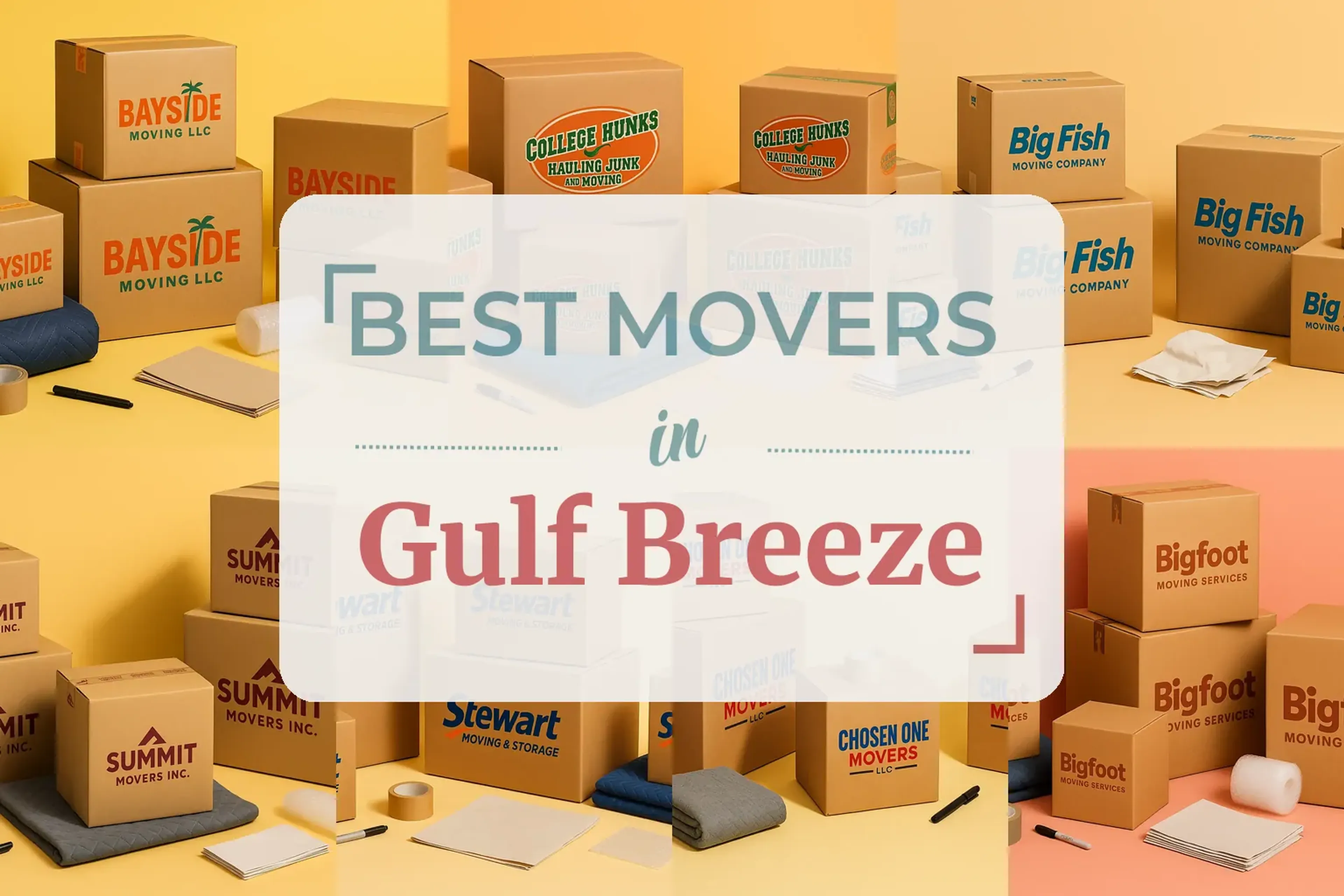 Side-by-side comparison of Gulf Breeze moving companies