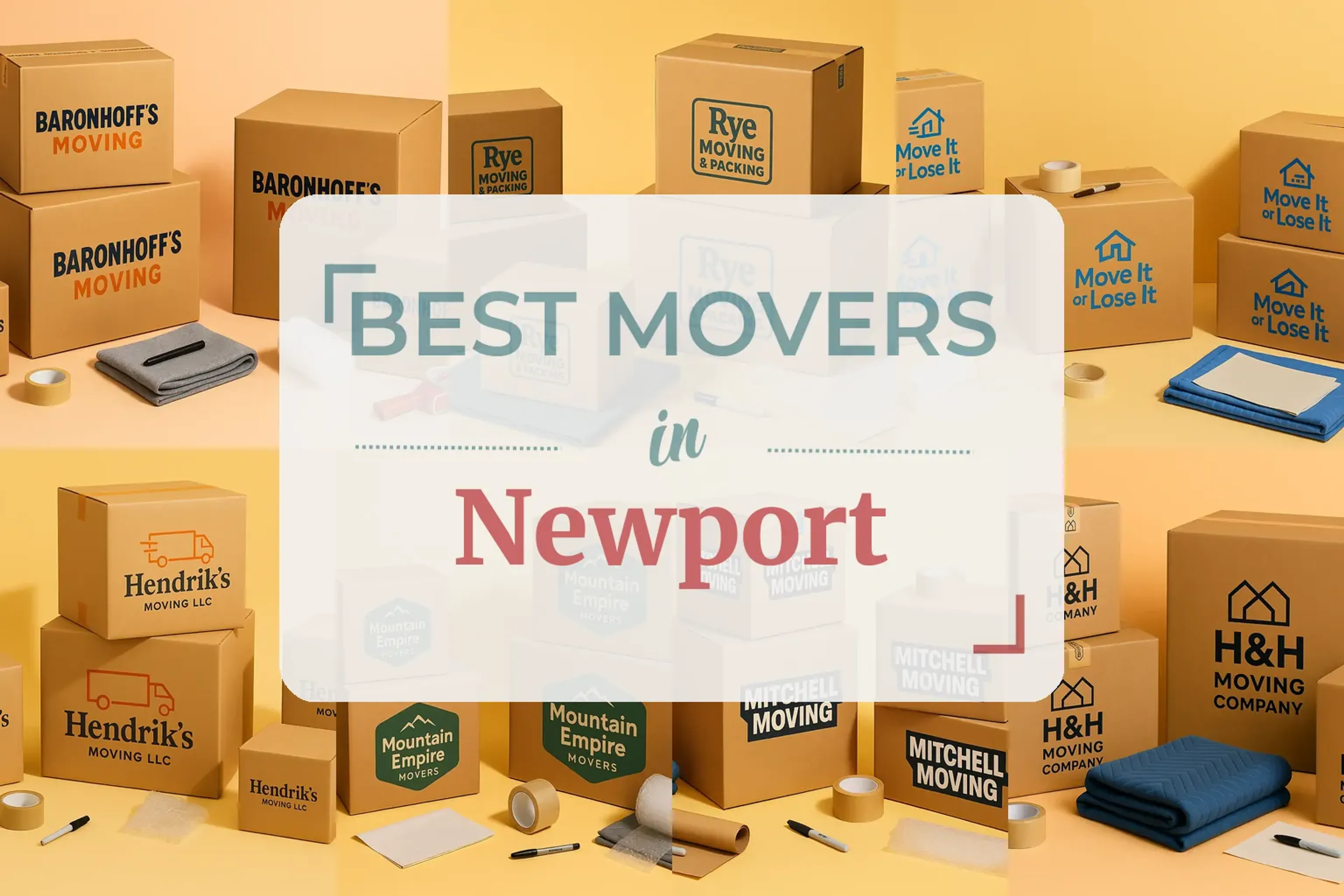Side-by-side comparison of Newport moving companies