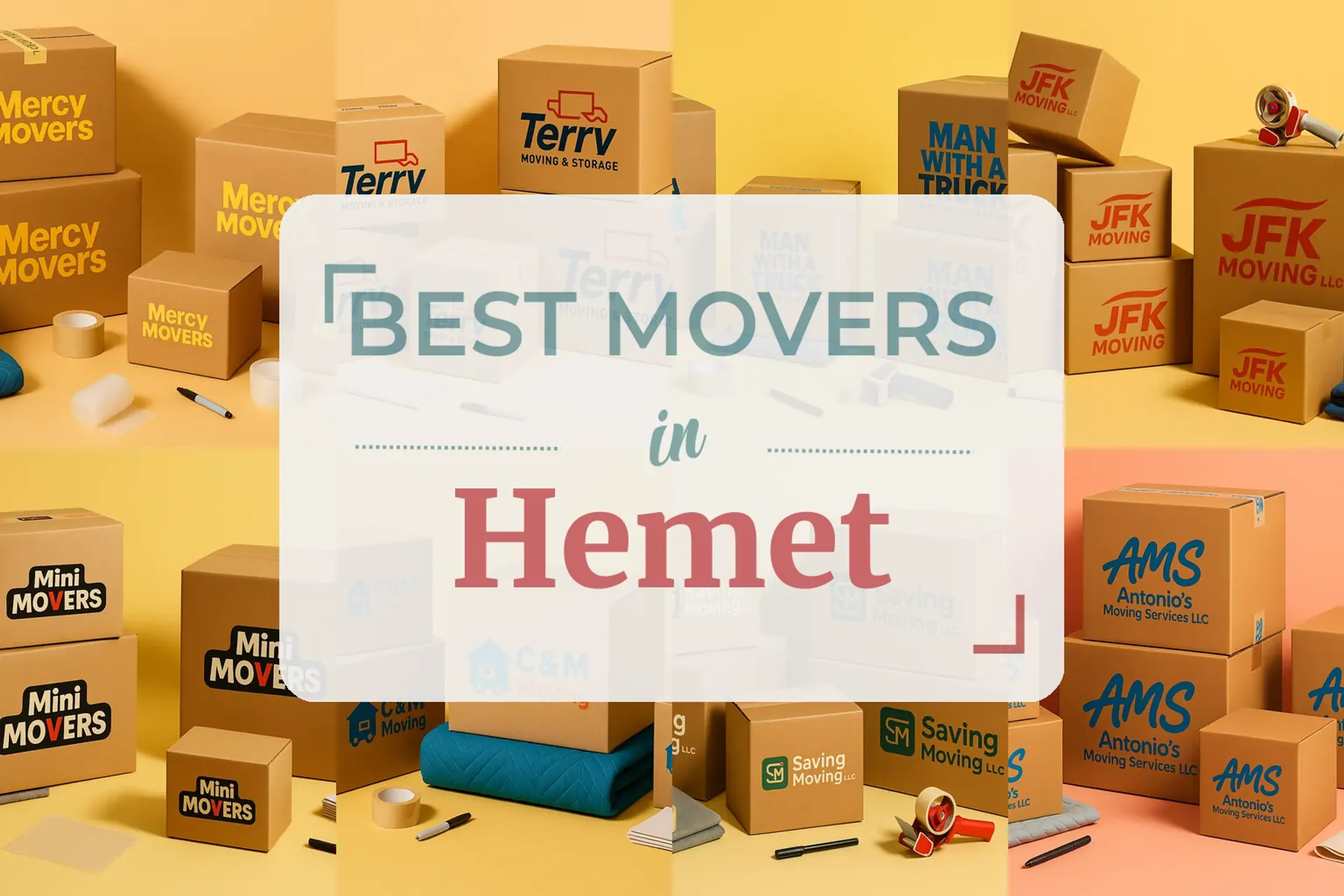 Side-by-side comparison of Hemet moving companies